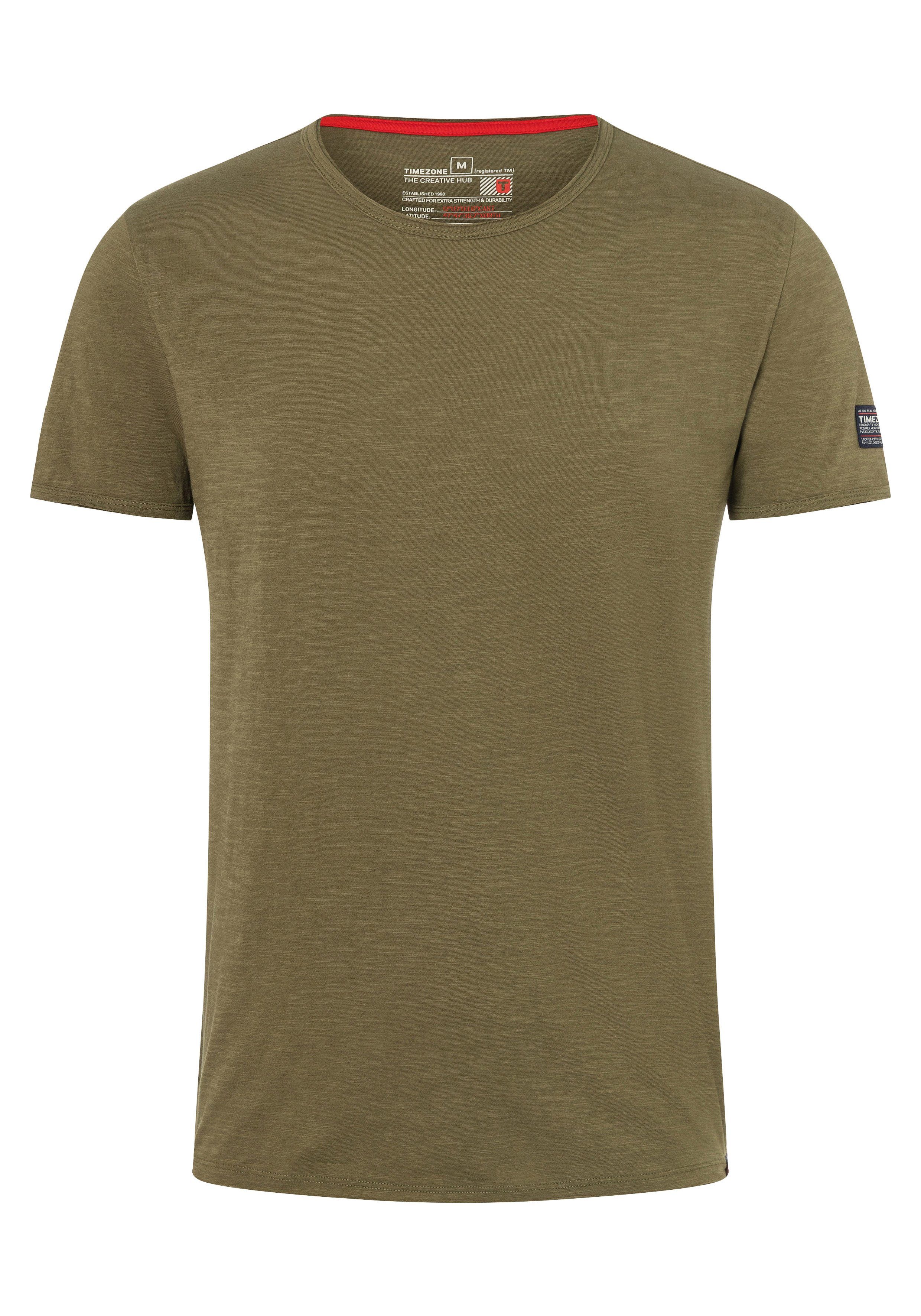 Ripped TIMEZONE grün T-Shirt T-Shirt Basic
