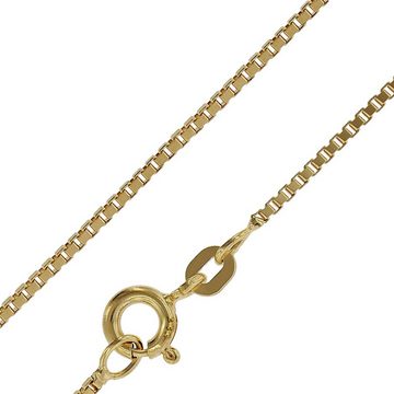 trendor Kette mit Anhänger mit Ginkgoblatt Gold 333/8K