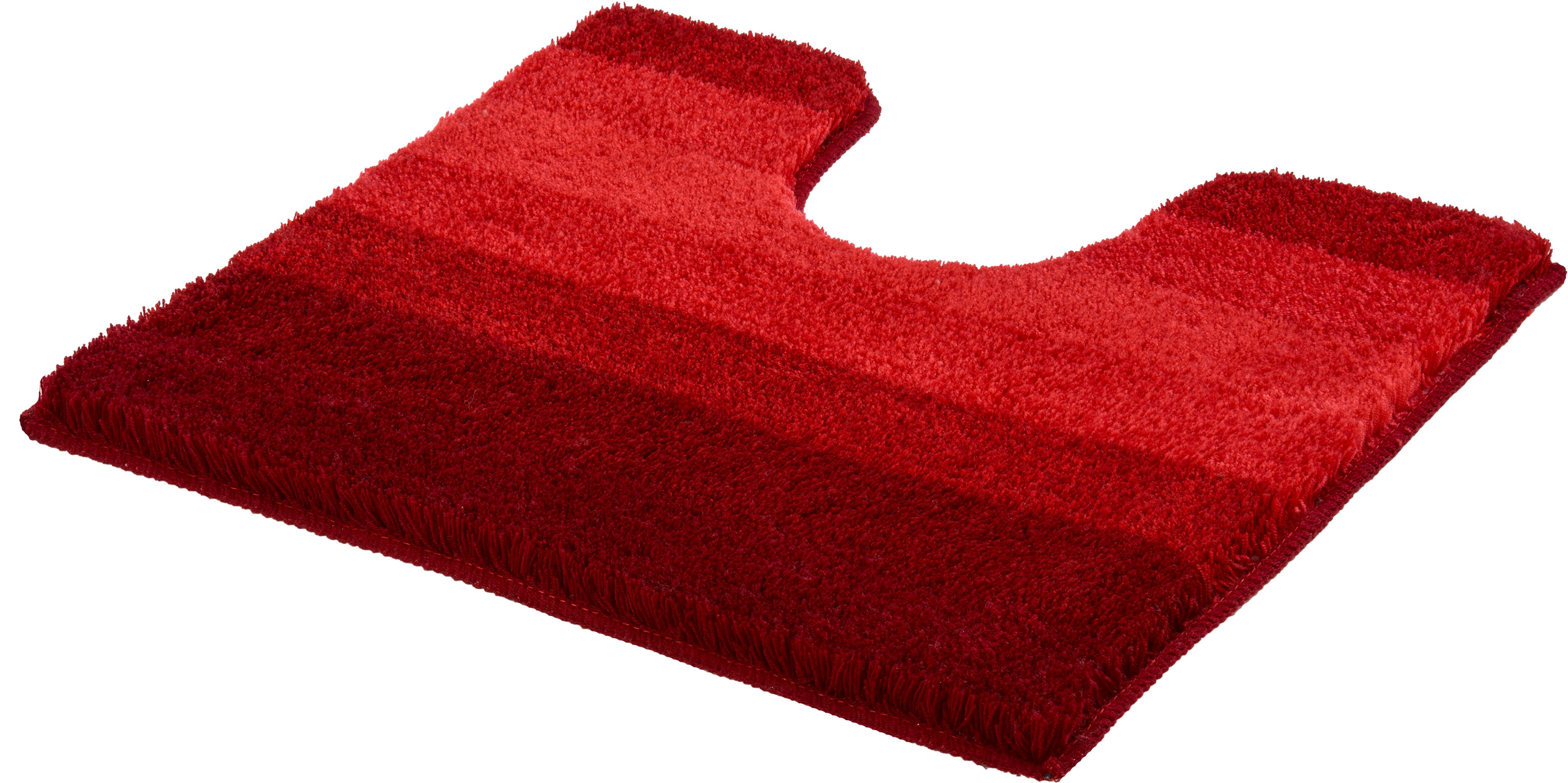 MEUSCH Badematte Palace, Höhe 20 mm, rutschhemmend beschichtet, fußbodenheizungsgeeignet, Polyester, quadratisch, mordernes Streifendesign im Farbverlauf
