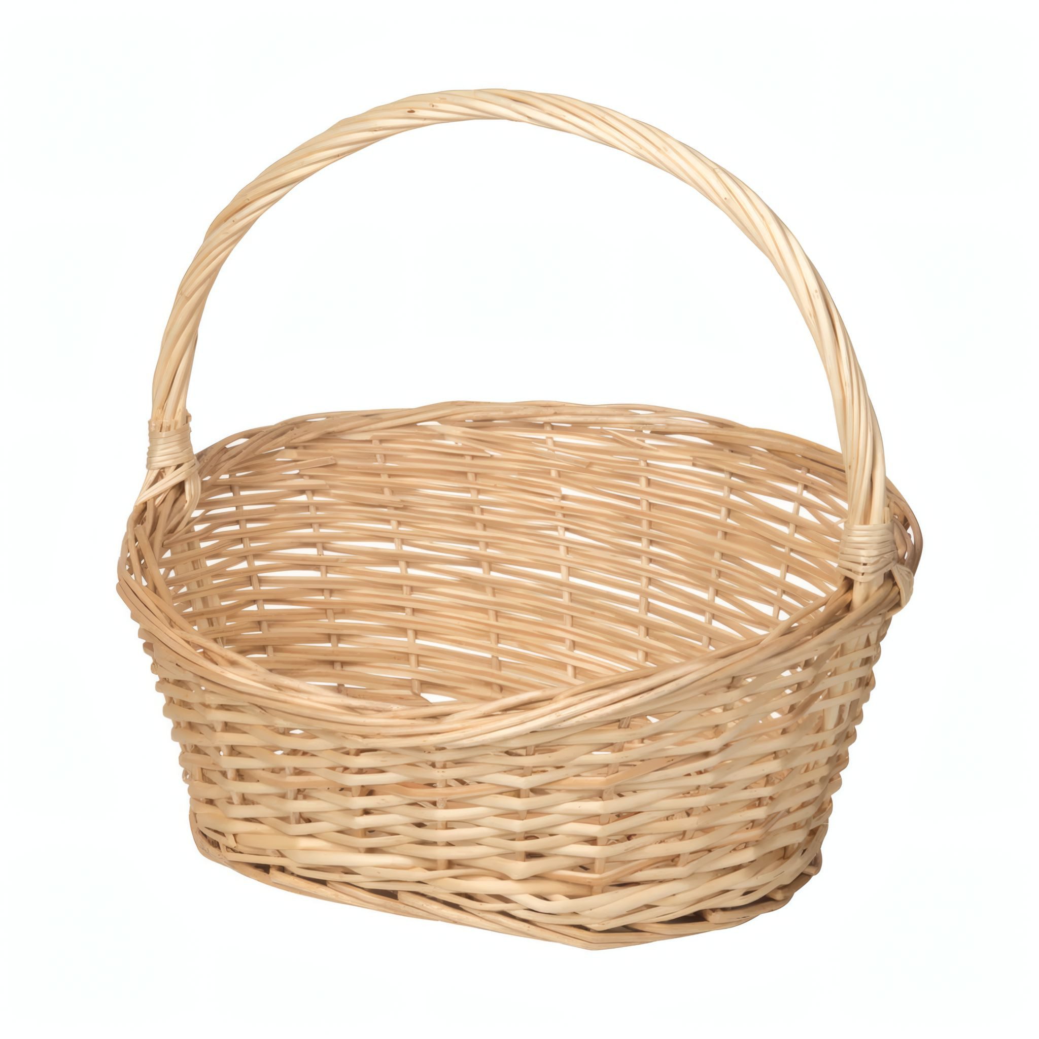 Adam Schmidt Korbwaren Dekokorb Geschenkkorb, oval-Konisch, 3 Größen
