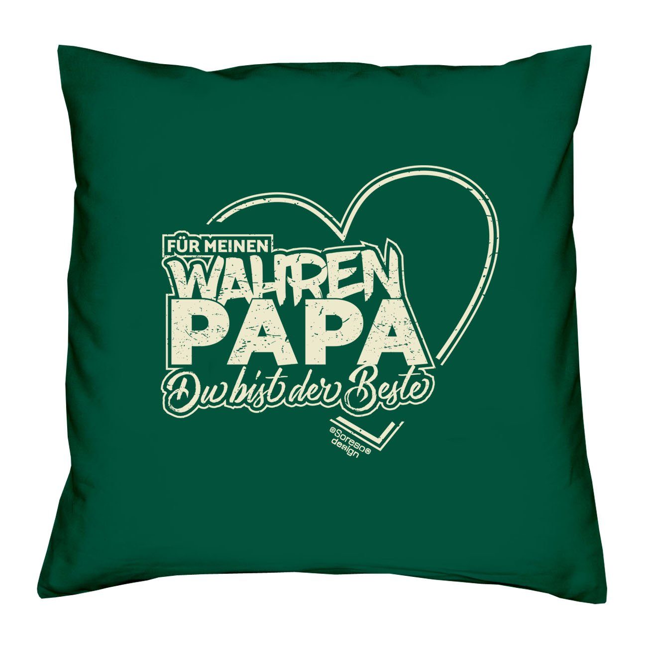 Geschenk Weihnachten Papa Vatertag & Dekokissen Sprüche dunkelgrün wahren Für meinen Geburstag Soreso® Kissen Sleep, Socken