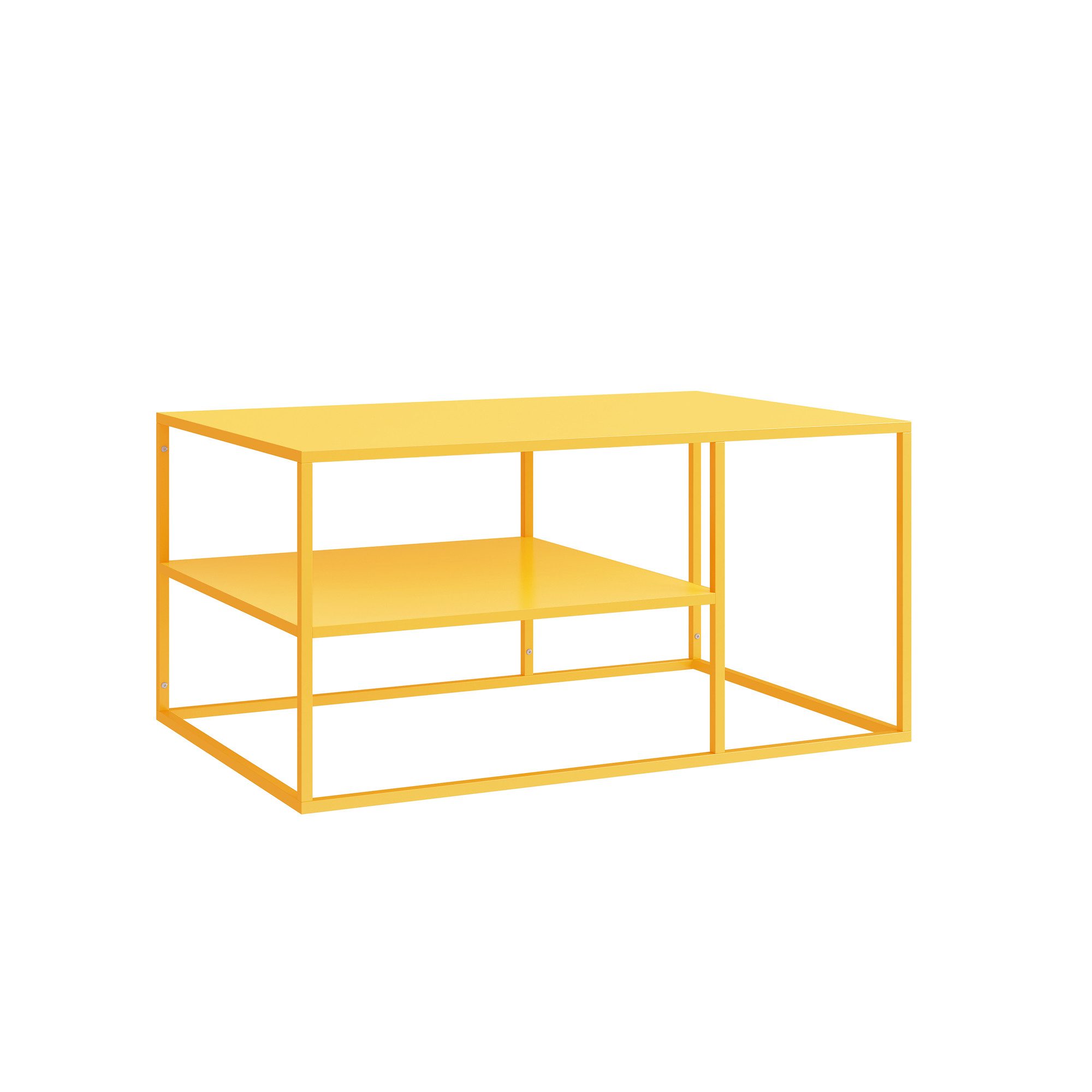 en.casa Couchtisch, »Solund« Beistelltisch Stahl 45x90x60 cm Gelb. Reduzierter Preis € 77,99. Unverbindliche Preisempfehlung € 87,99