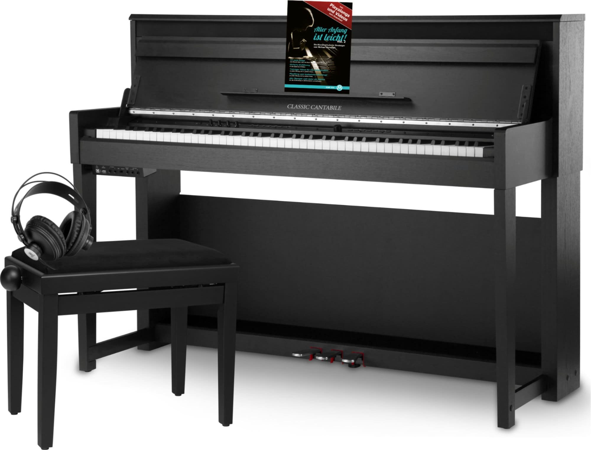 Digitalpiano UP-1Plus Upright E-Piano - 88 gewichtete Tasten Graded Hammer-Tastatur