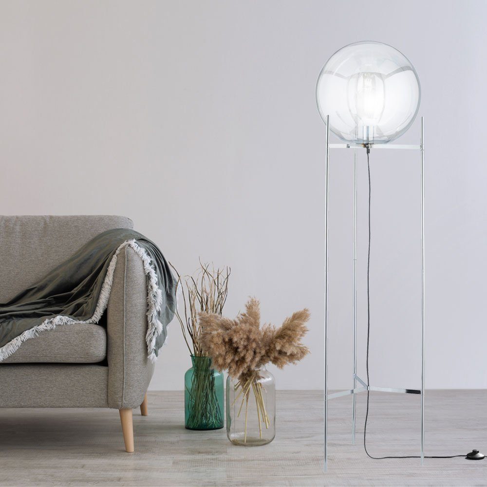 Design Tisch Lampe Steh Beleuchtung Glas Spot Strahler Arbeits Zimmer Lese Licht 