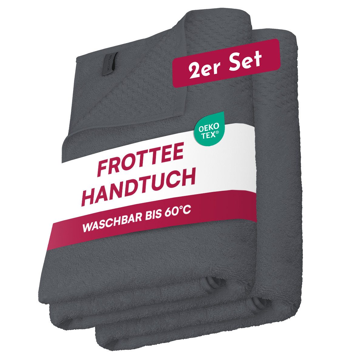Clinotest Handtücher Baumwollhandtücher 450 GSM, (2-St), günstig online kaufen