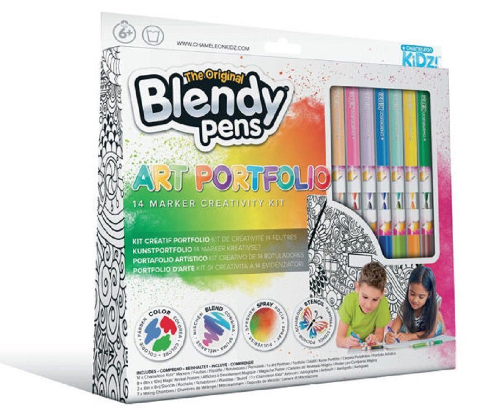 Chameleon KiDz Filzstift Blendy Stifte (14-tlg) Art Farben 14 - Kreativitetset, Portfolio