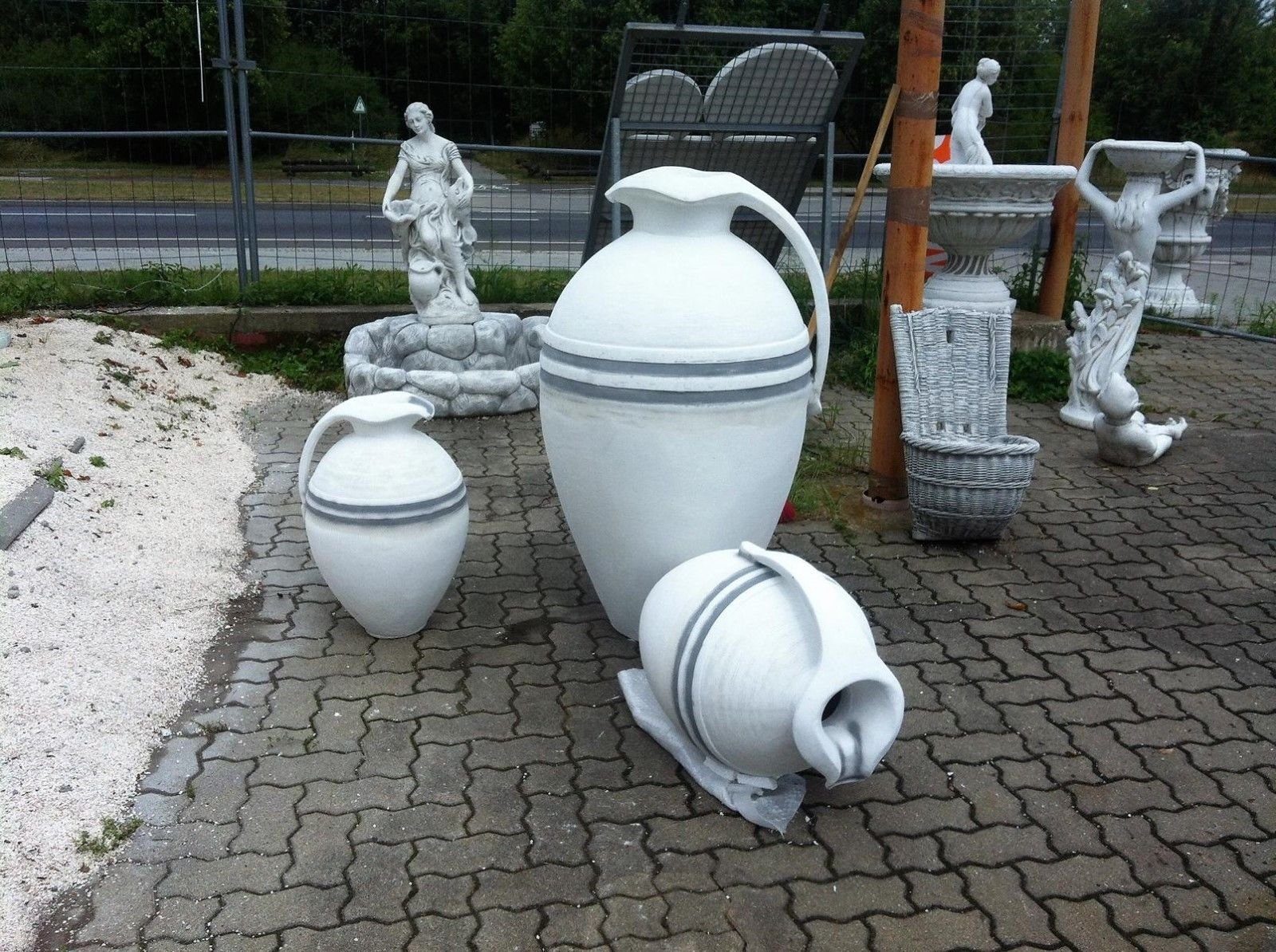 Antikes Wohndesign Pflanzschale 3er Amphoren Set Vase Garten Dekovasen Griechische Amphore Griechische