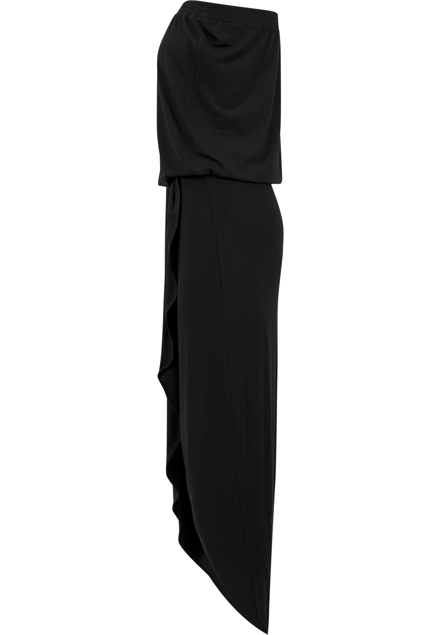 URBAN CLASSICS Jerseykleid Dress Viscose (1-tlg) Bandeau Damen Ladies black