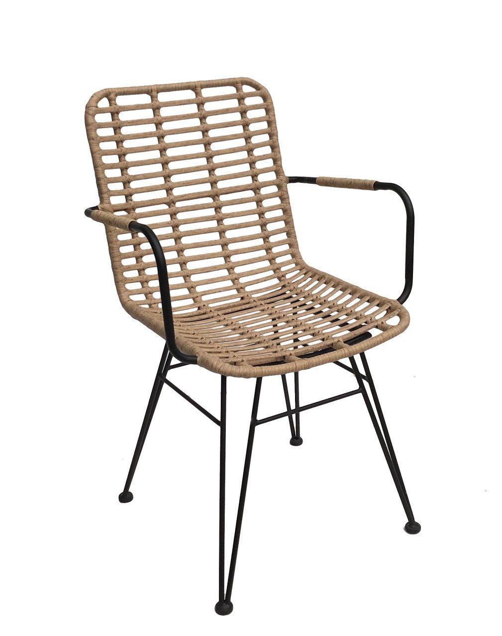 Vintagehaus Gartenstuhl Rattanstuhl Esszimmerstuhl Hacienda Vela PE-Rattan In/Outdoor Natur