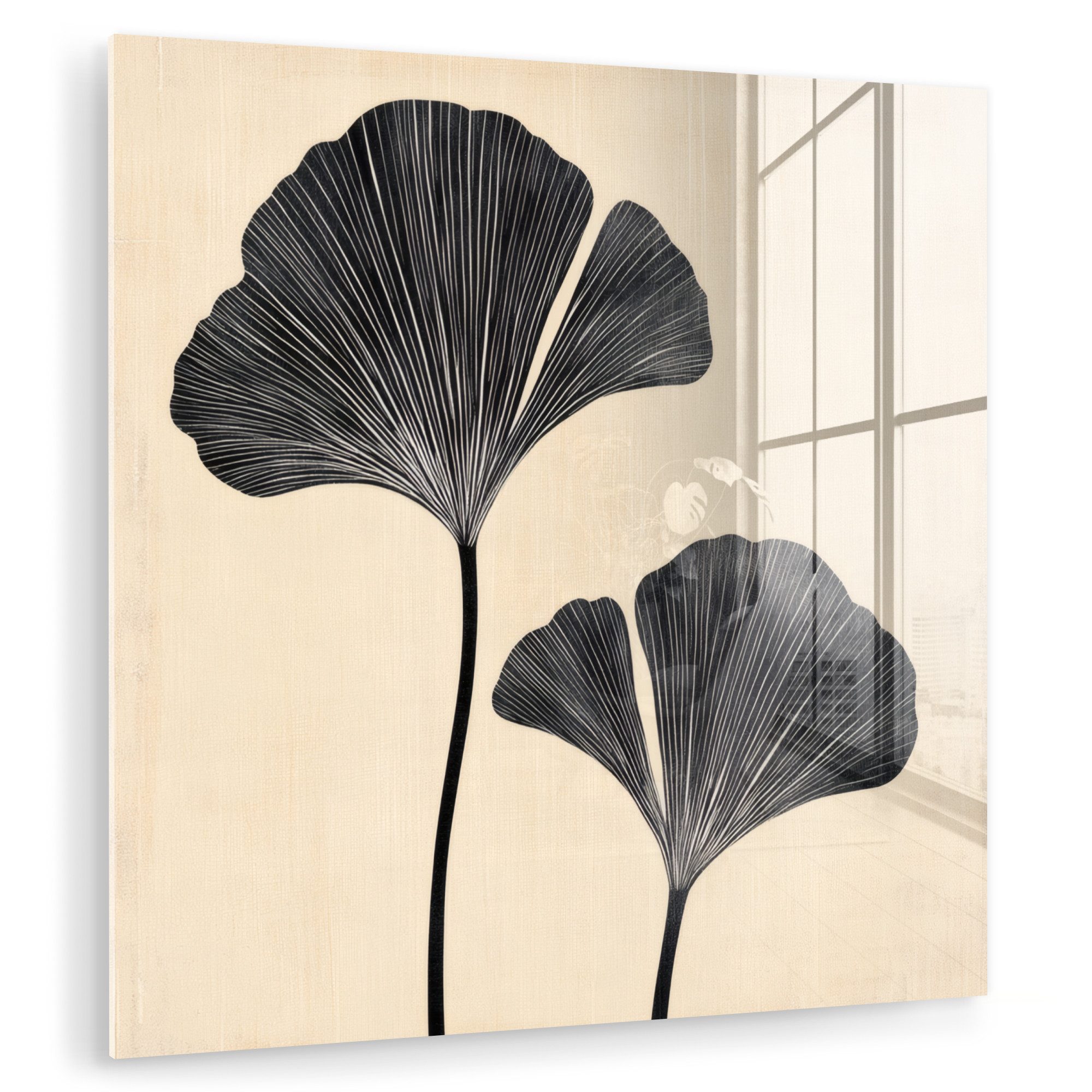 MuchoWow Acrylglasbild Blätter - Minimalistisch - günstig online kaufen