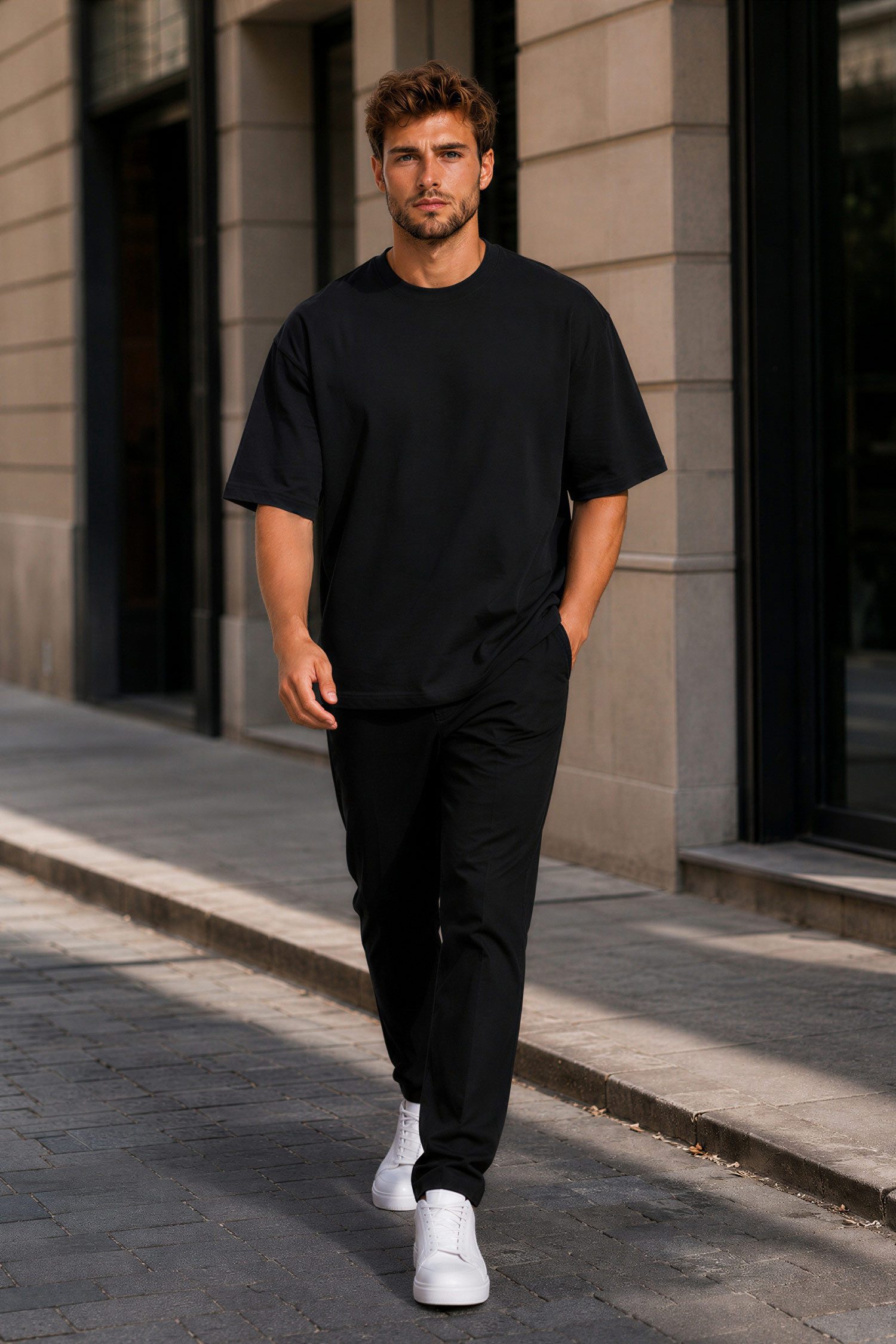 Reichstadt Oversize-Shirt Herren Relaxed Fit Kurzarmshirt 24RS058 in kräftigen Farben