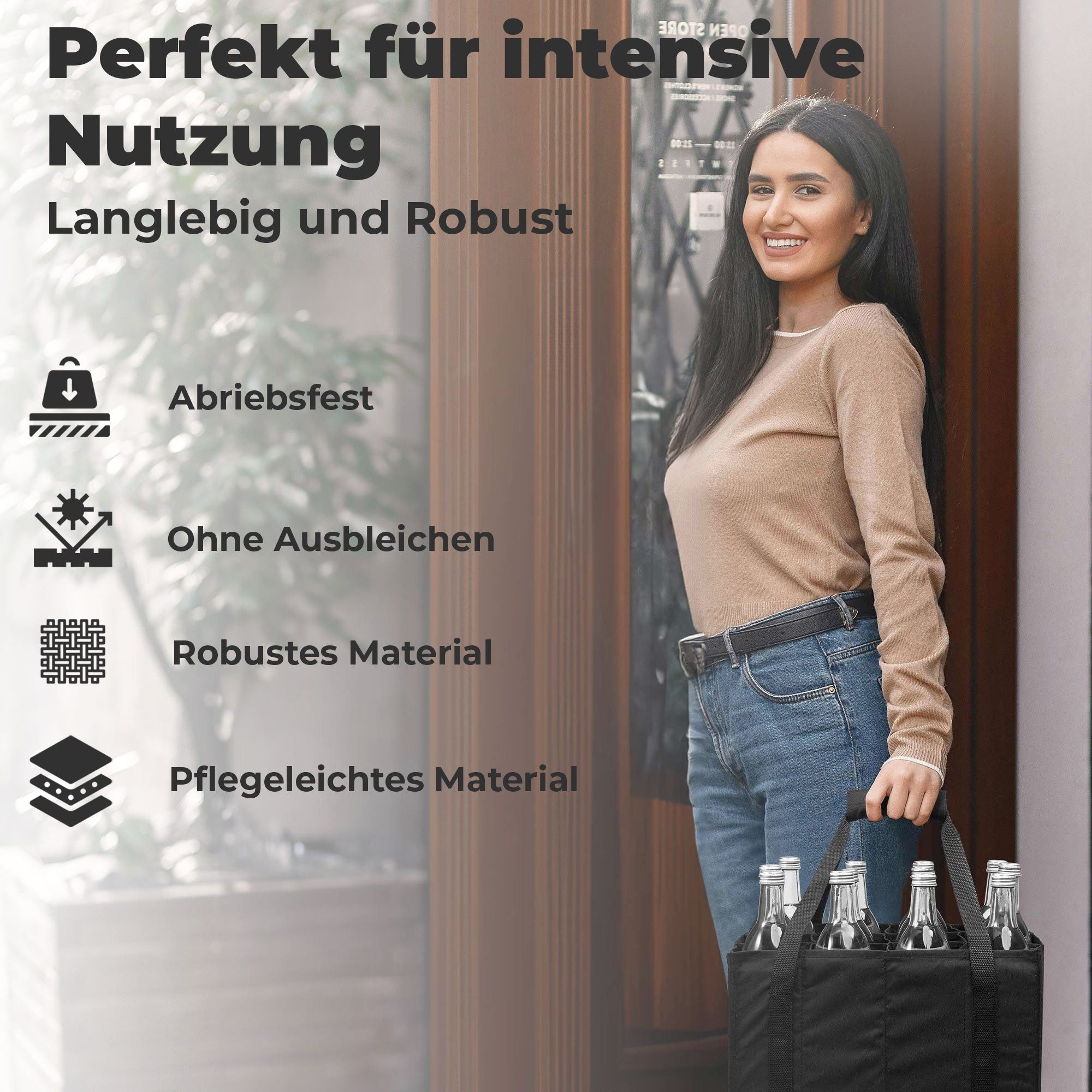 achilles Flaschenkorb 12er Bottle-Bag Flaschentasche für 12 x 1,5 Liter Wasser-Flaschen