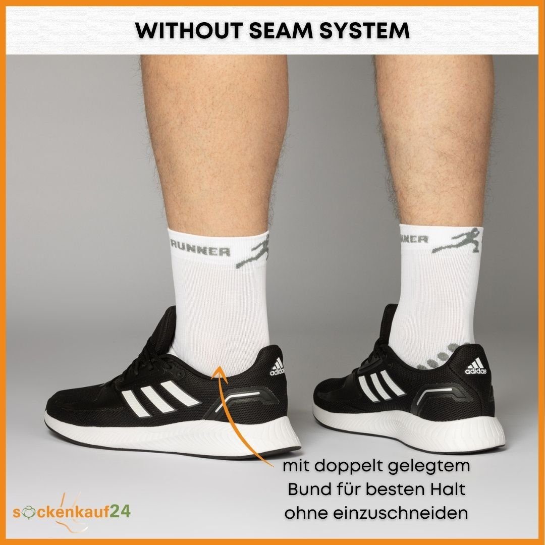 sockenkauf24 Laufsocken Sportsocken für Herren & Damen Laufsocken (3-Paar) Atmungsaktive Running Socks 50201P WP