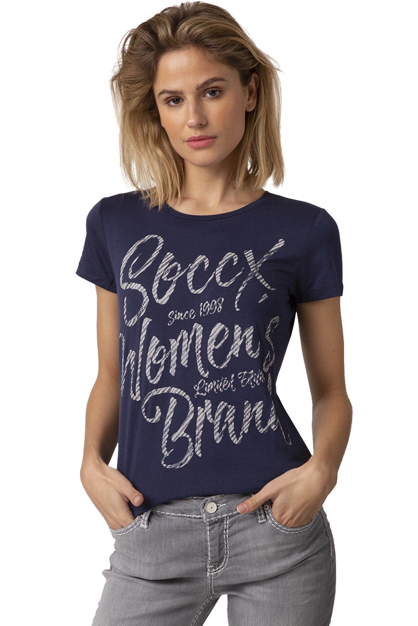 SOCCX T  Shirt  mit  Print Mit  tonigem Necktape online 