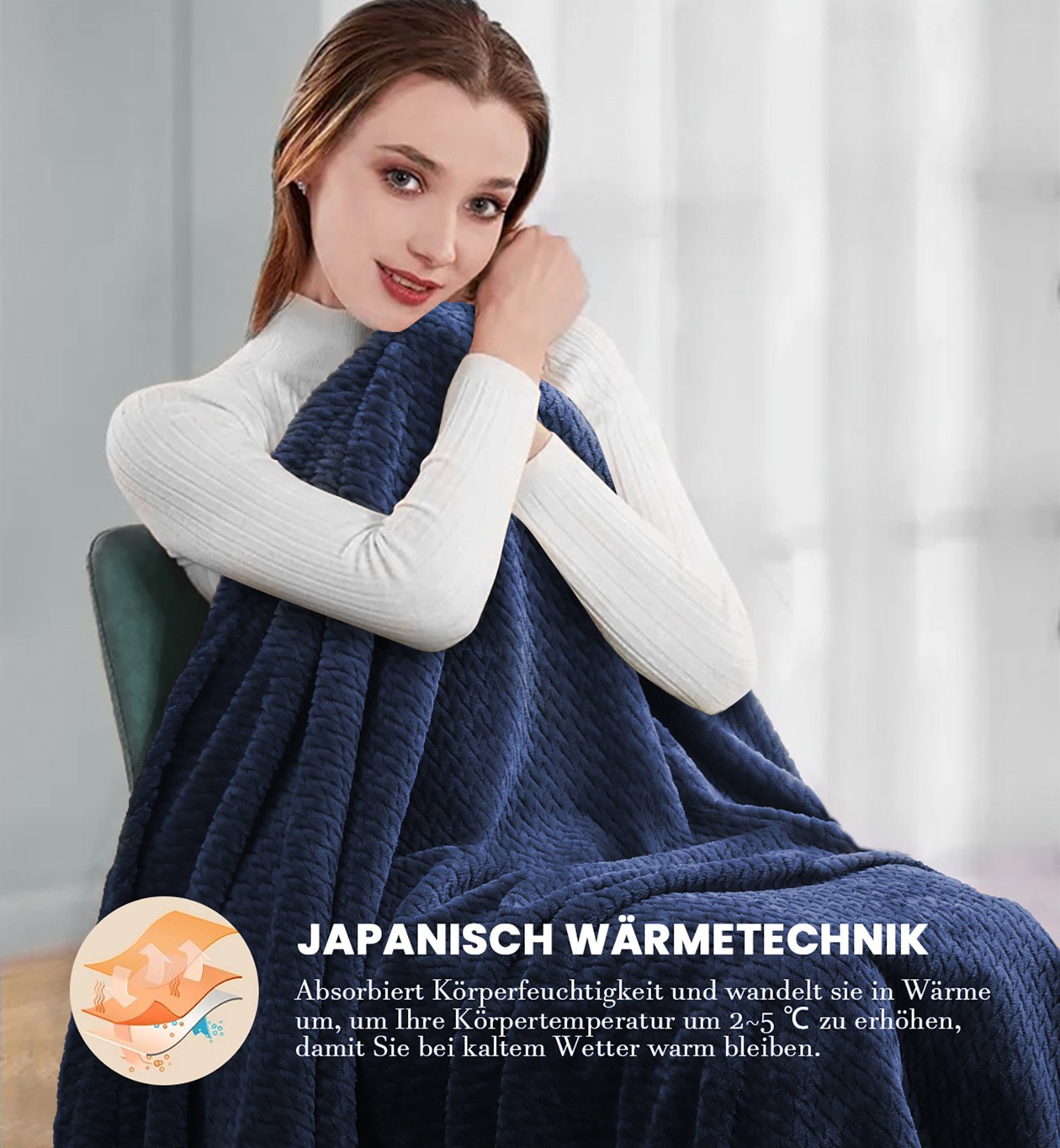 Wohndecke 150x200CM Flanell Kuscheldecke, Fleecedecke superweiche günstig online kaufen