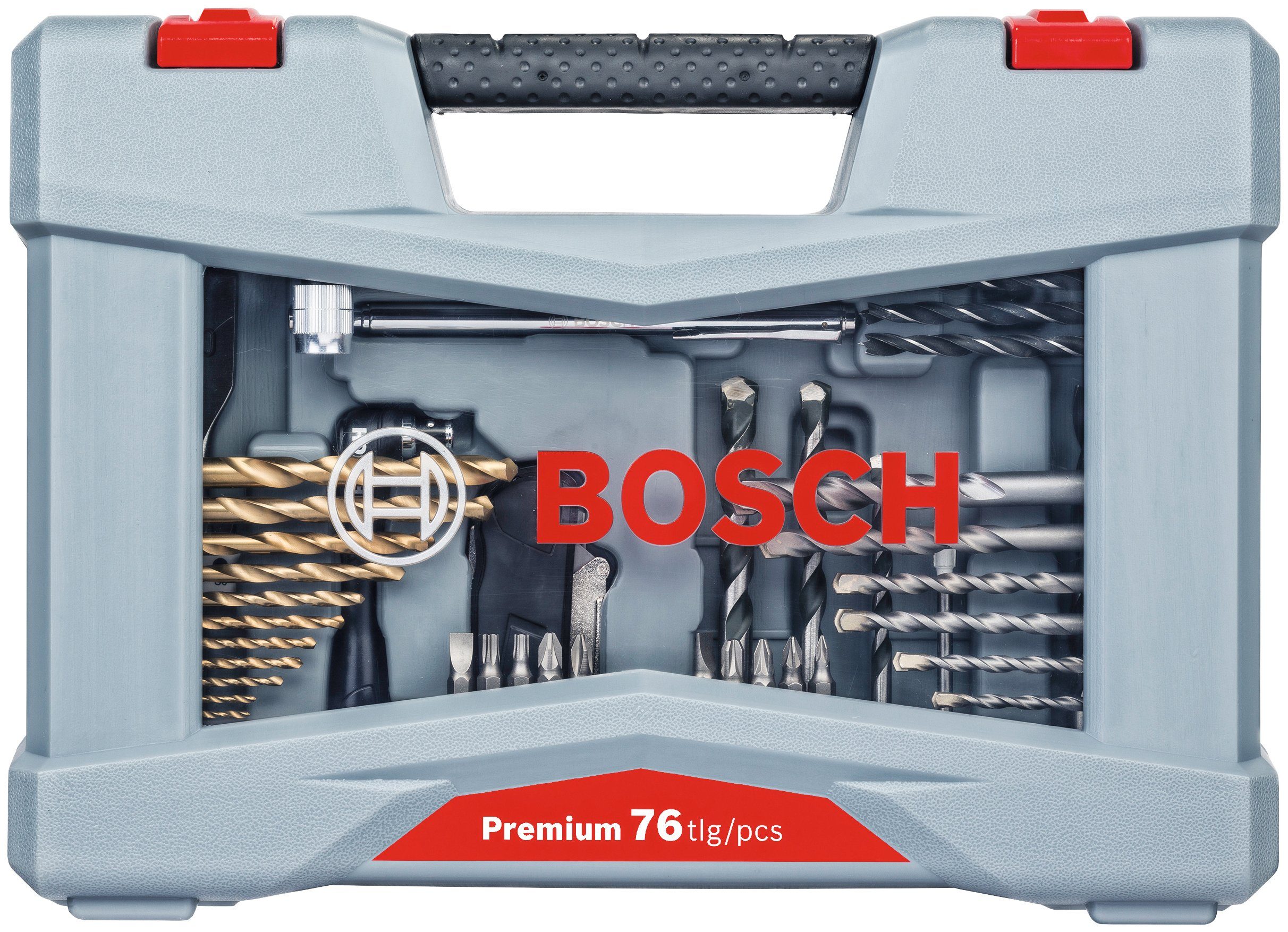 Bosch Professional Werkzeugset Premium X-Line, und Schrauber Bohrer- 76-tlg