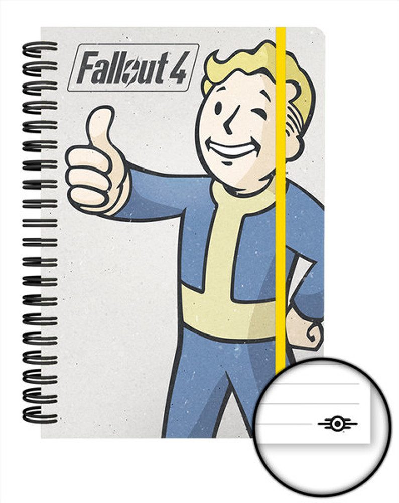 Notizbuch Fallout 4 - Premium Notizbücher - Vault Boy
