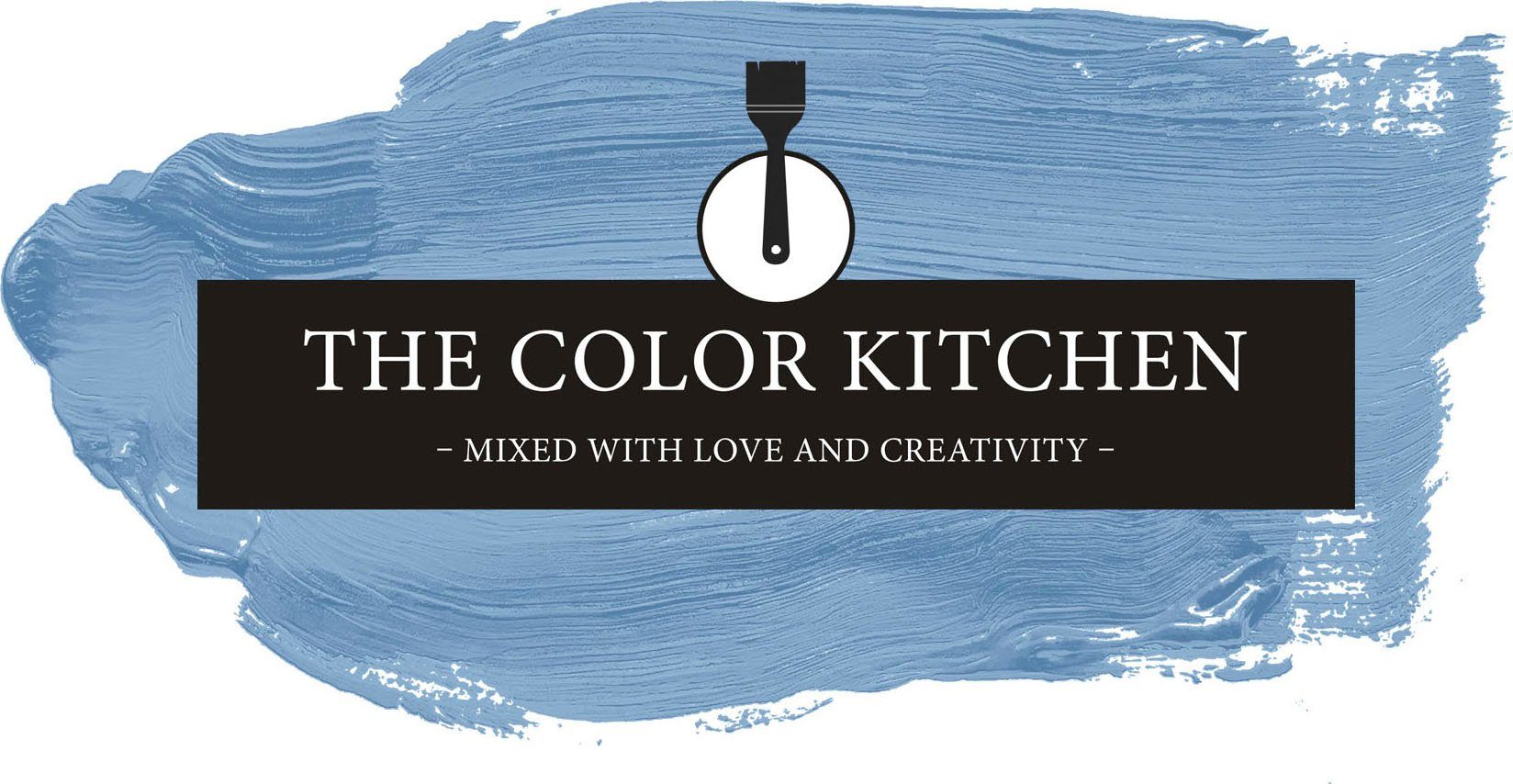 A.S. Création Wand- und Deckenfarbe THE COLOR KITCHEN, seidenmatt, für Wohnzimmer Schlafzimmer Flur Küche, Blautöne TCK3004 Blue Herring