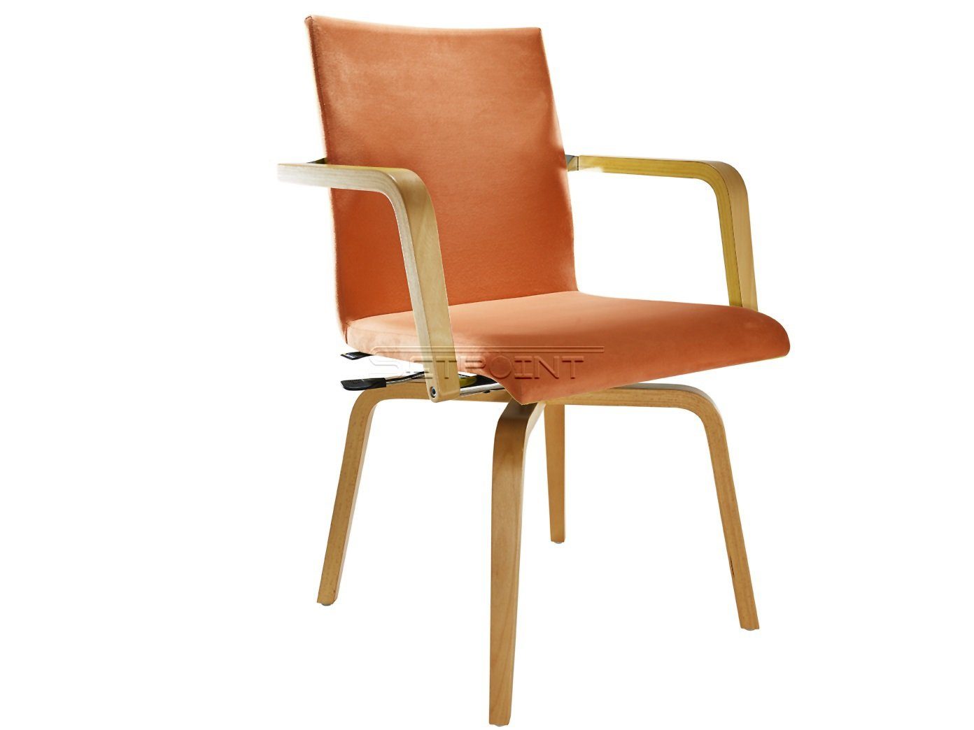Mauser Sitzkultur Terracotta Stoff-bezug Pflegestuhl, Senioren-stuhl Armlehnen, für Armlehnstuhl, mit Drehstuhl
