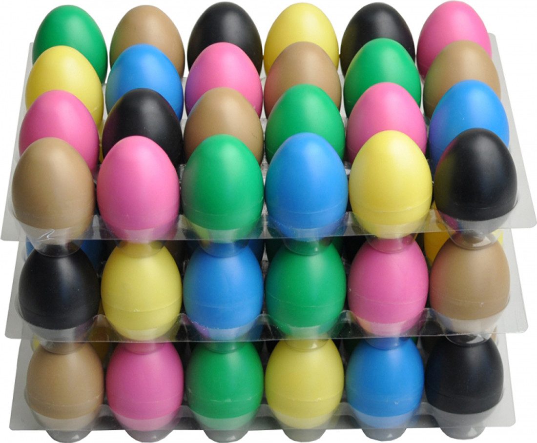 Steinbach Shaker Egg Shaker 72 Stück bunt Schütteleier sortiert