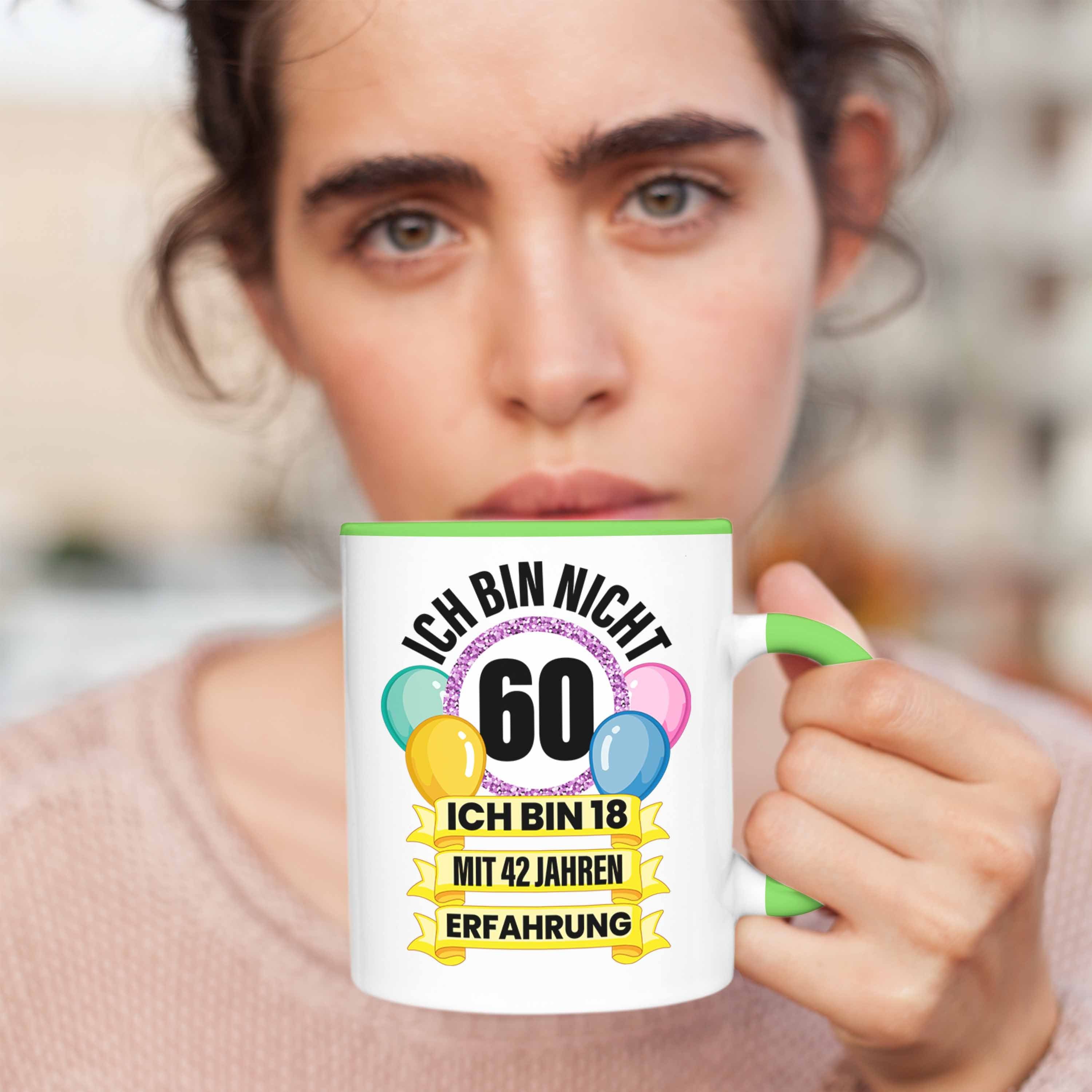 Geburtstag Mutter Trendation Grün Frauen 60 Frau Alt Männer Jahre Lustig Geschenk 60er - 60. Tasse Geschenkidee Mann 60 Geschenke Trendation Tasse