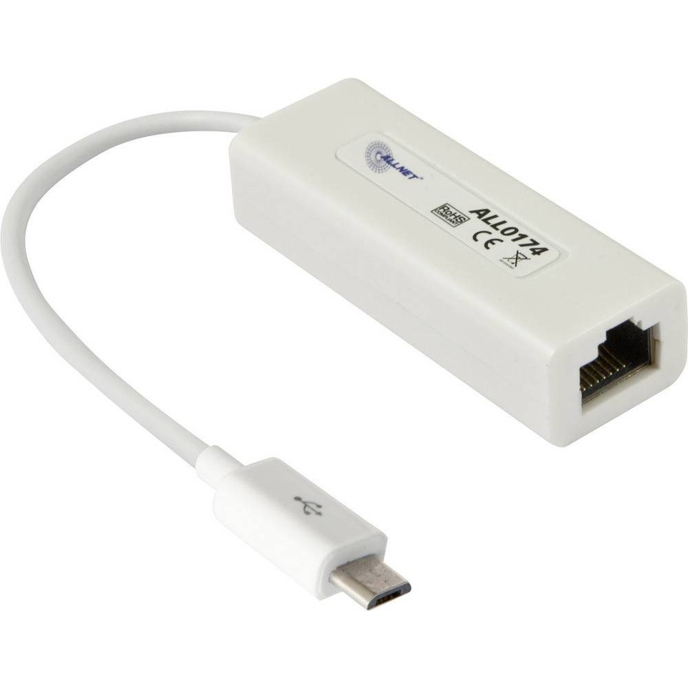 ALL-HS02530_LAN_Option Micro USB 2 Fast-Ethernet Netzwerk-Adapter