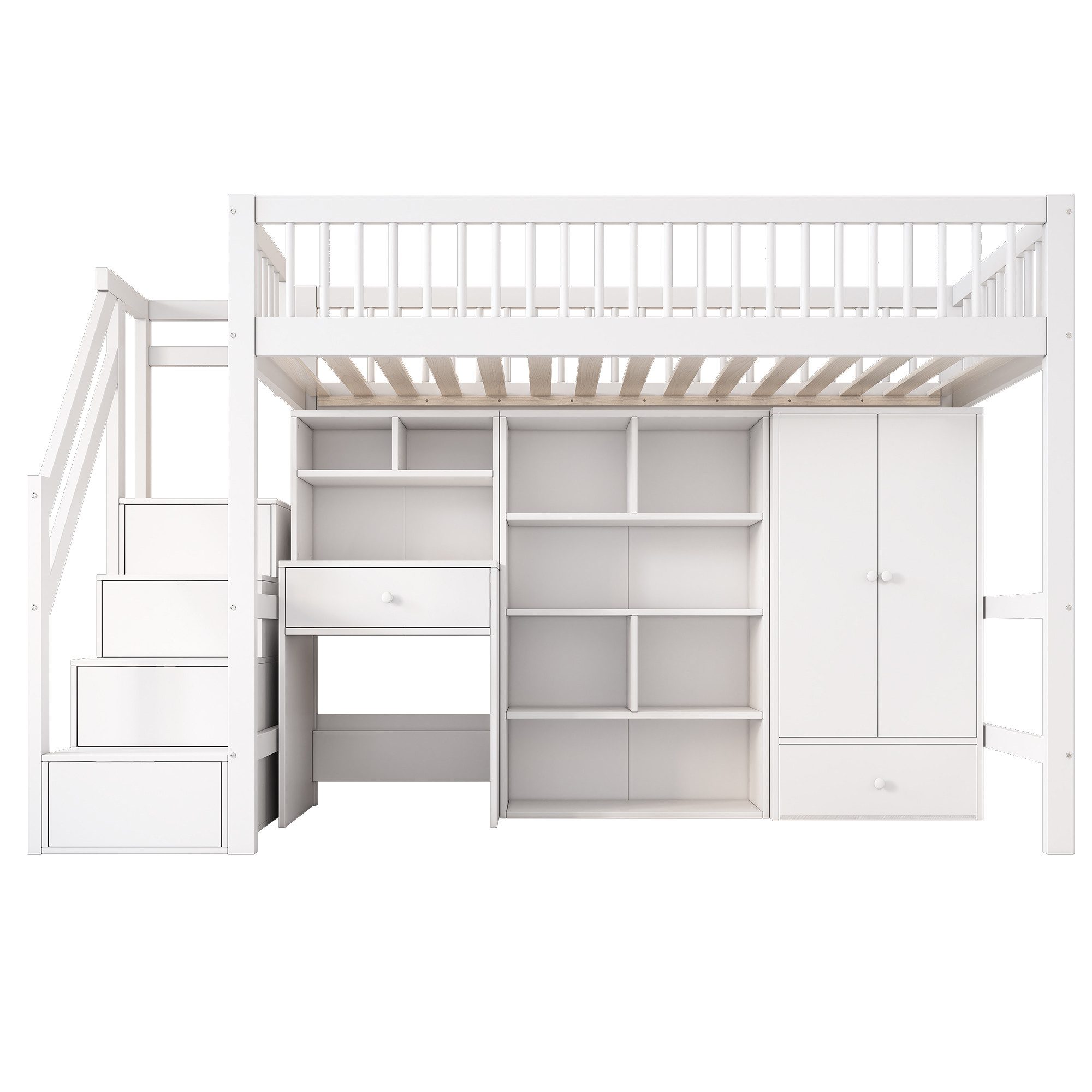 Gotagee Hochbett Kinderbett Einzelbett multifunktionales Kinderbett günstig online kaufen