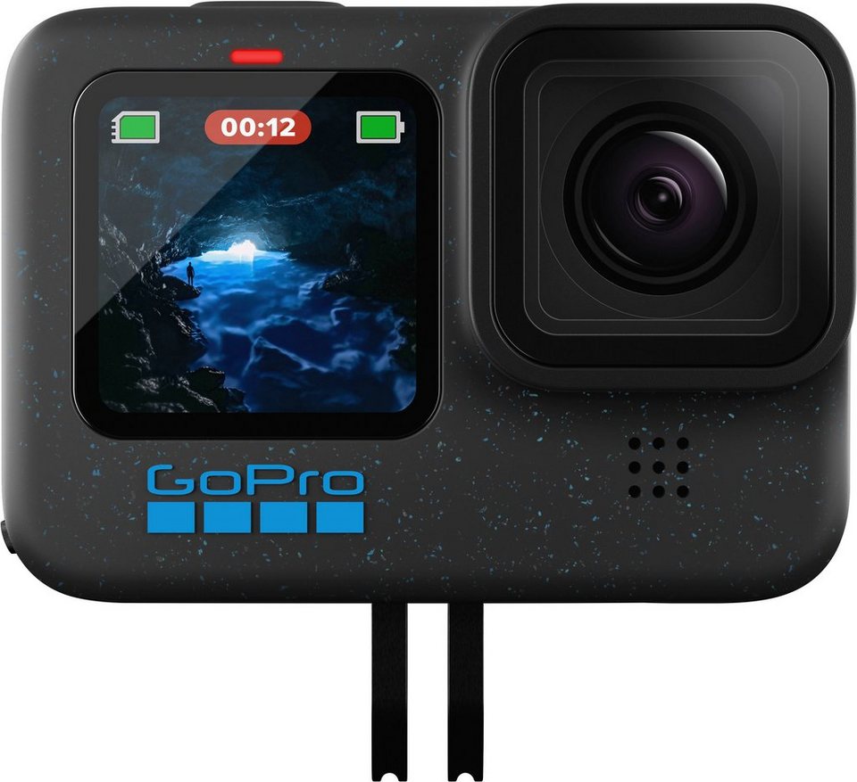 GoPro HERO 12 Action Cam (5,3K, Bluetooth, WLAN (Wi-Fi), 2x opt. Zoom),  HyperSmooth 6.0 mit AutoBoost, QuikCapture, Protune, HindSight