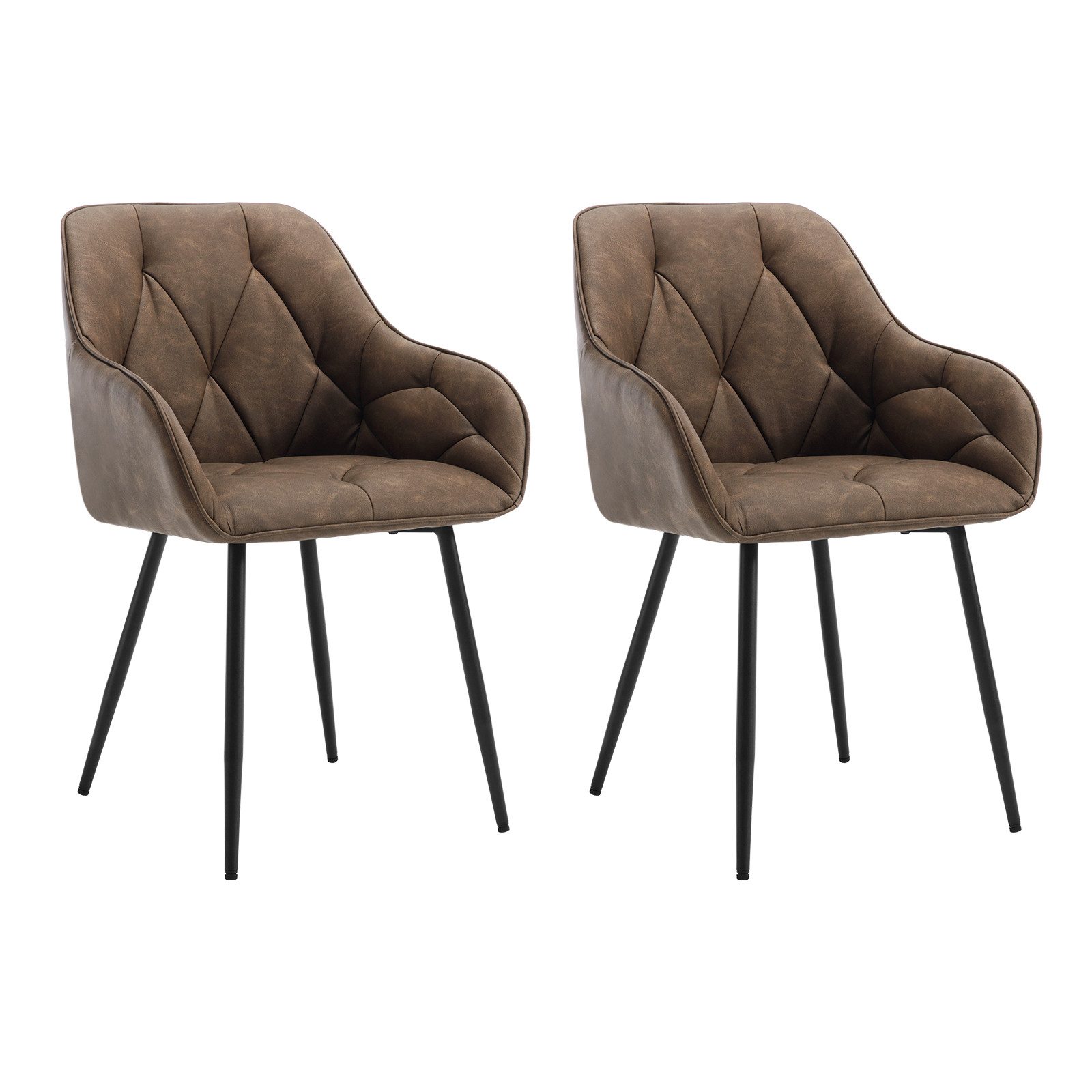 Woltu Polsterstuhl (Set, 2 St), Esszimmerstühle Ergonomisches Design Stuhl günstig online kaufen