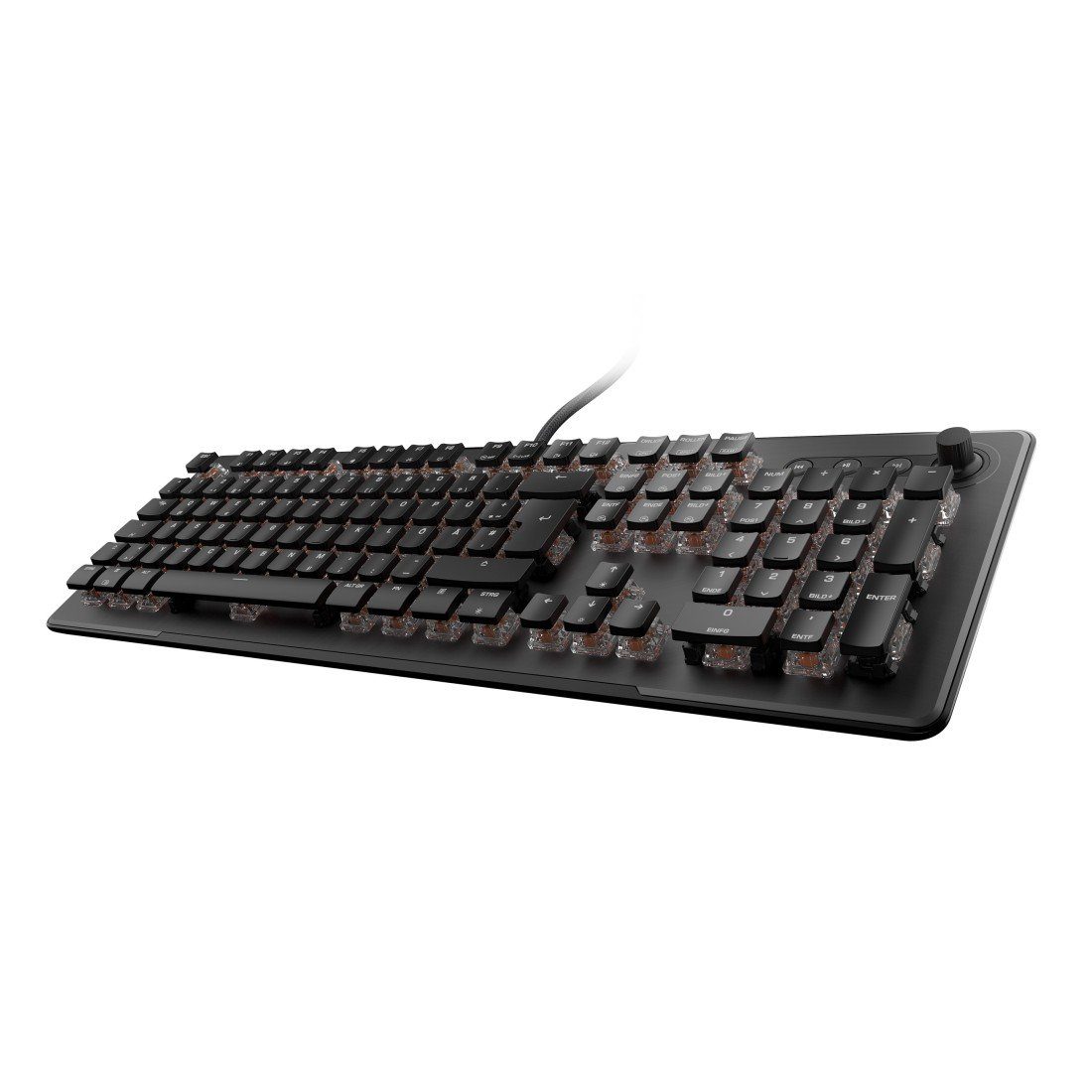 ROCCAT Gaming-Tastatur "Vulcan schwarz lineare II Gaming-Tastatur mechanische, Tasten Max"