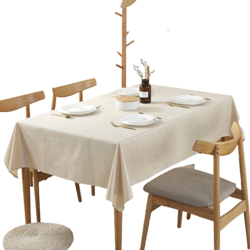 135*180cm FELIXLEO Tischdecke Leicht Lotuseffekt Tischdecke Tischtuch Fleckenabweisend mit