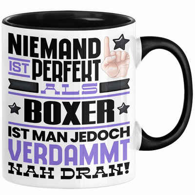 Trendation Tasse Boxer Geschenk Tasse Lustige Geschenkidee für Boxer Geburtstag Kaffee-