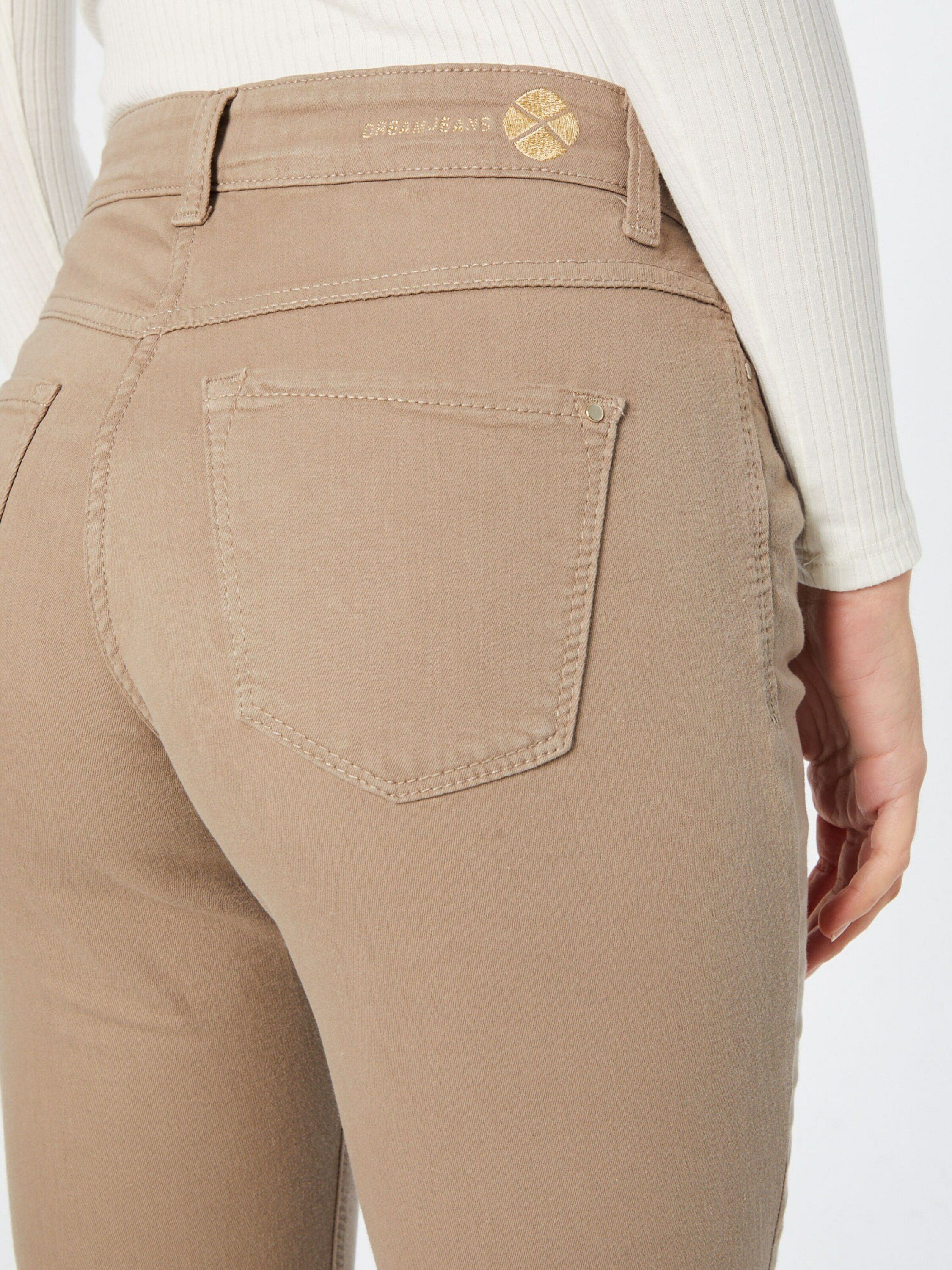 MAC Plain/ohne Skinny-fit-Jeans Details (1-tlg) Dream Stickerei, Skinny