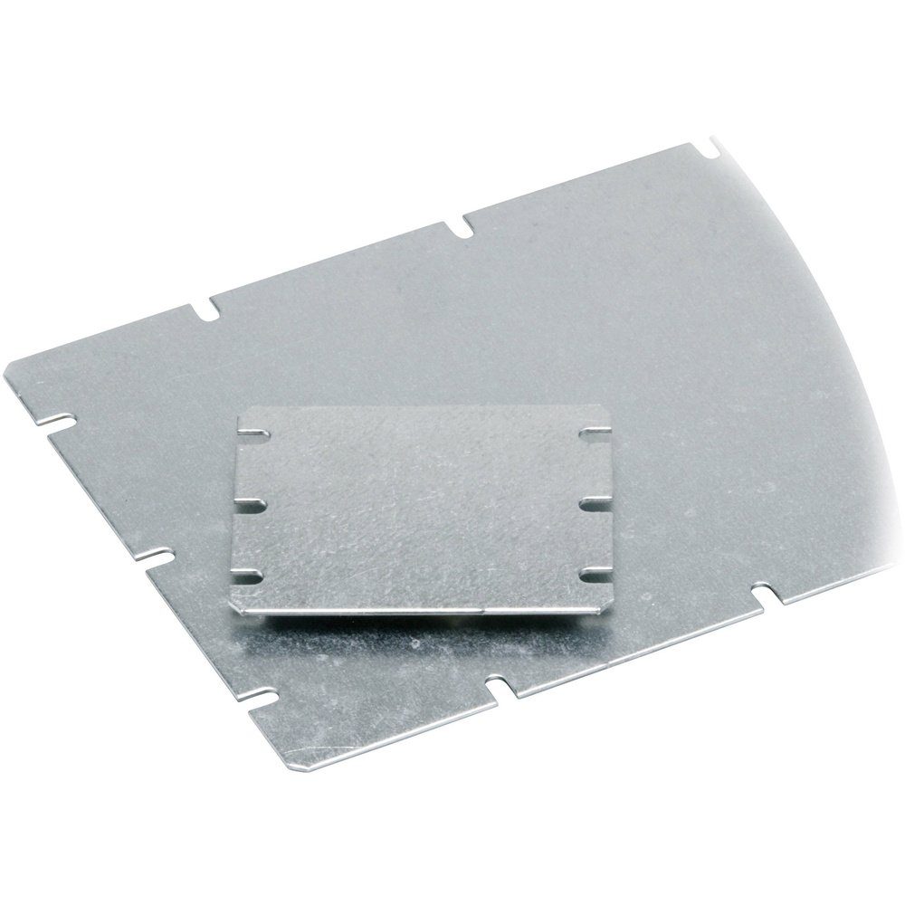 Montageplatte Gehäusedeckel (L Fibox 125 MIV Lichtgrau mm x 98 98 B) x Fibox mm Stahlblech