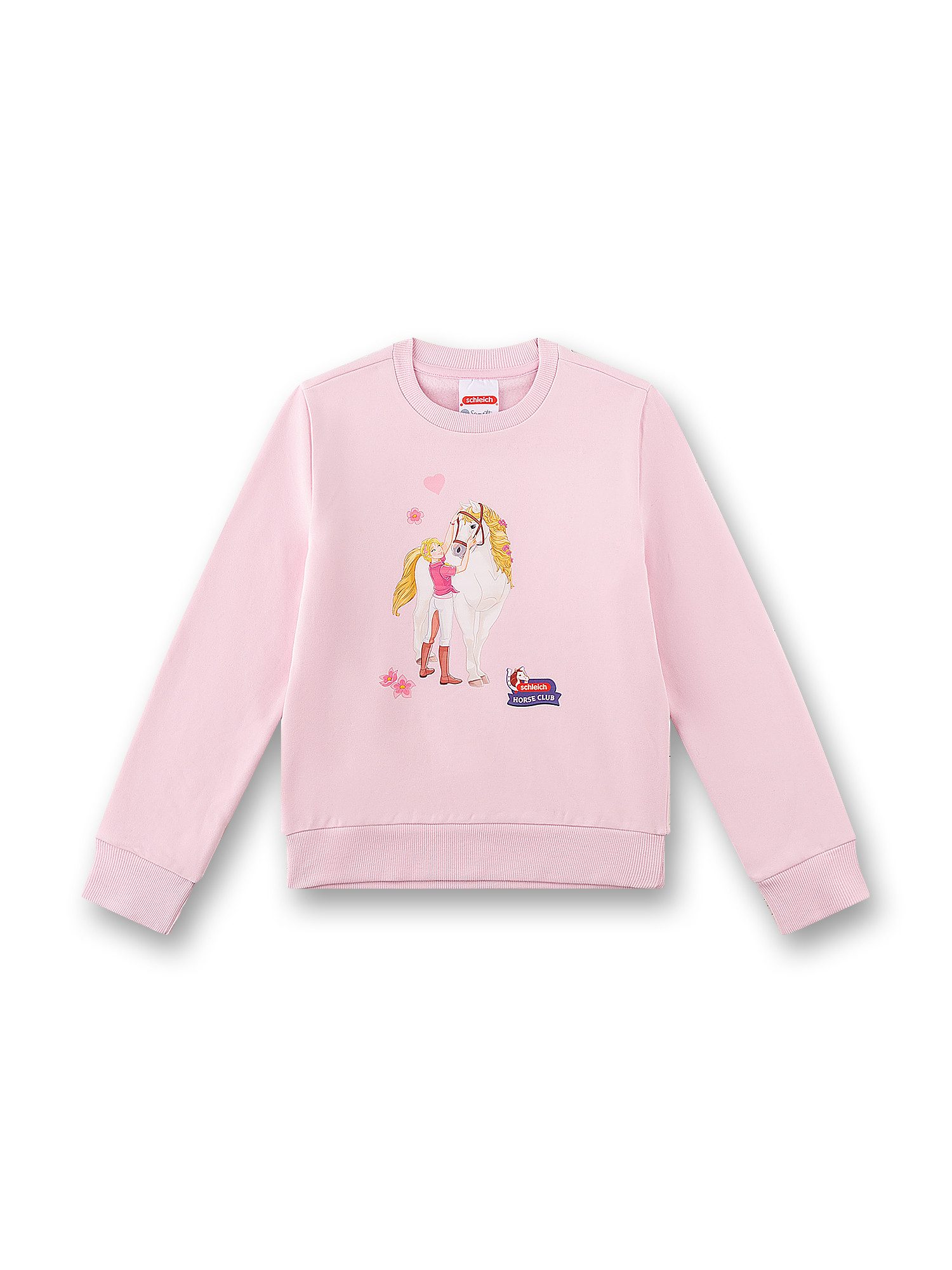 Sanetta Sweater Mädchen Sweatshirt mit Pferdemotiv, Langarm und Baumwolle