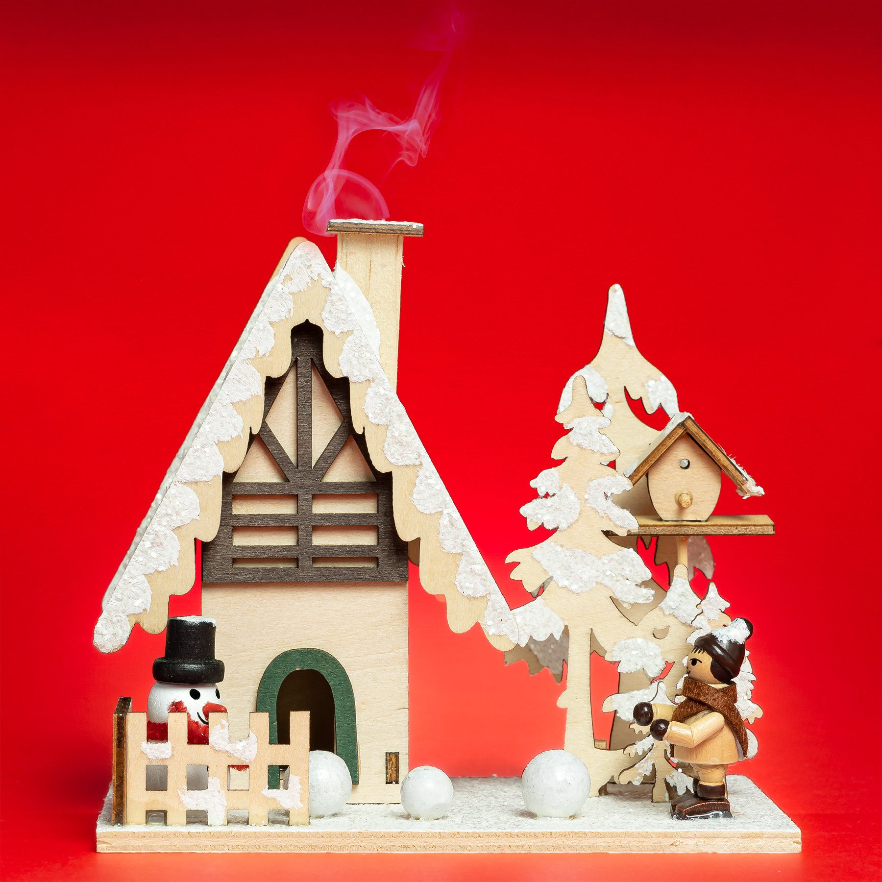 SIKORA Weihnachtsfigur RM-Z04 großes Räucherhaus aus günstig online kaufen