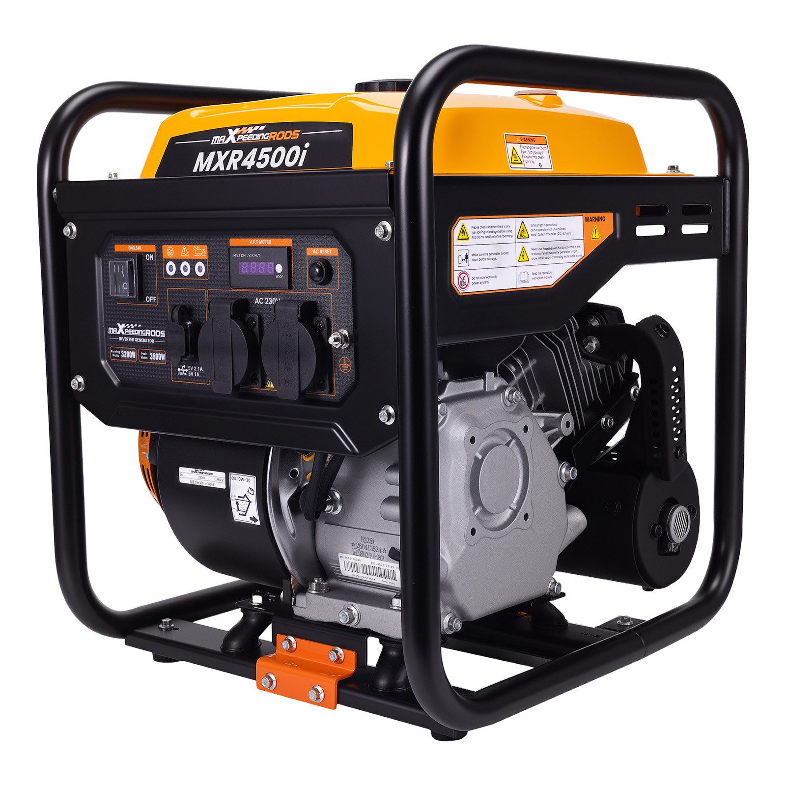 maXpeedingrods Stromerzeuger MXR4500, 3,5 in kW, (1-tlg), Inverter Benzin Notstromaggregat