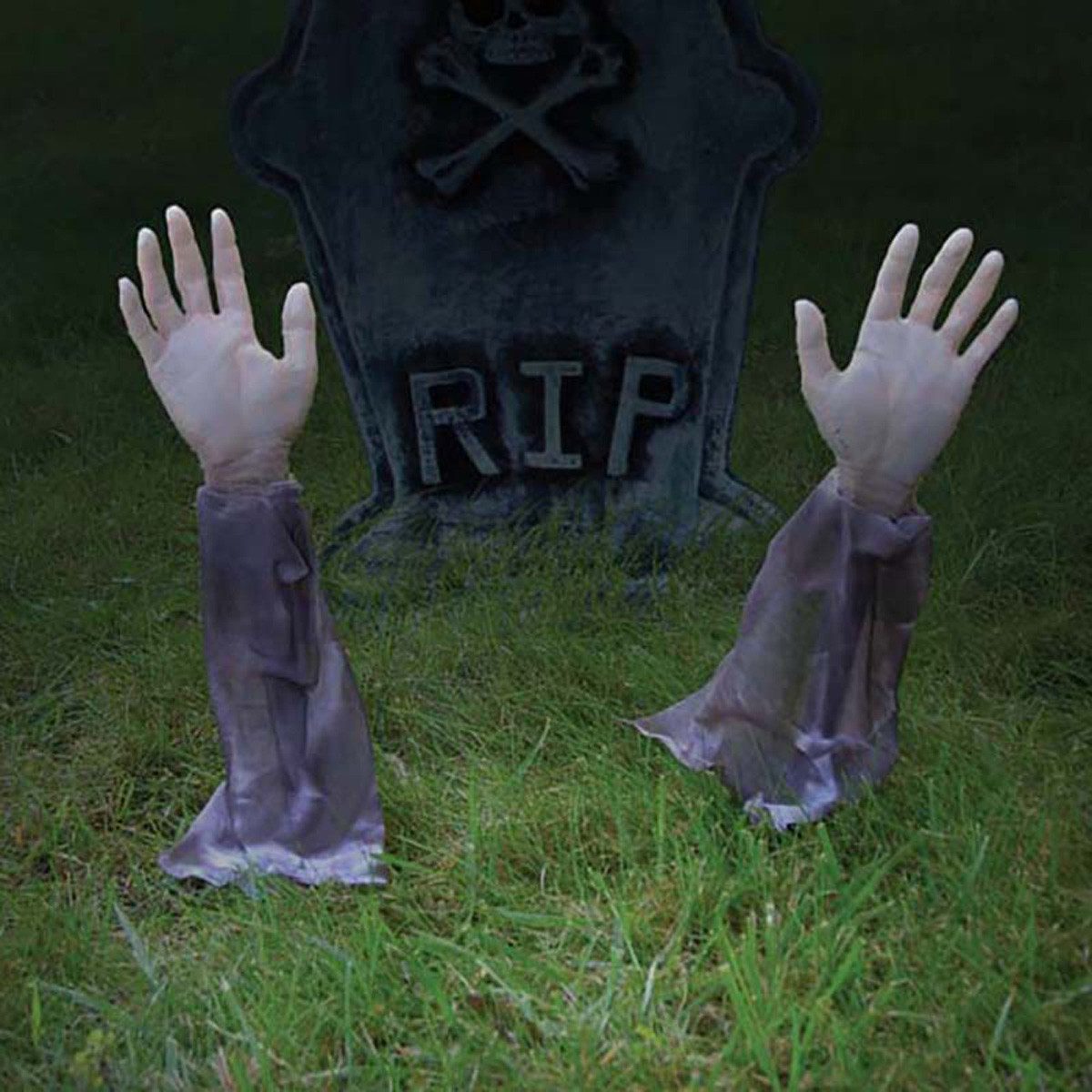 Rubies Niederlande b.v. Dekoobjekt Gartenstecker Arme gruselige Halloween D günstig online kaufen