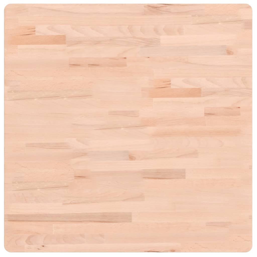 furnicato Tischplatte 70x70x2,5 cm Quadratisch Massivholz Buche