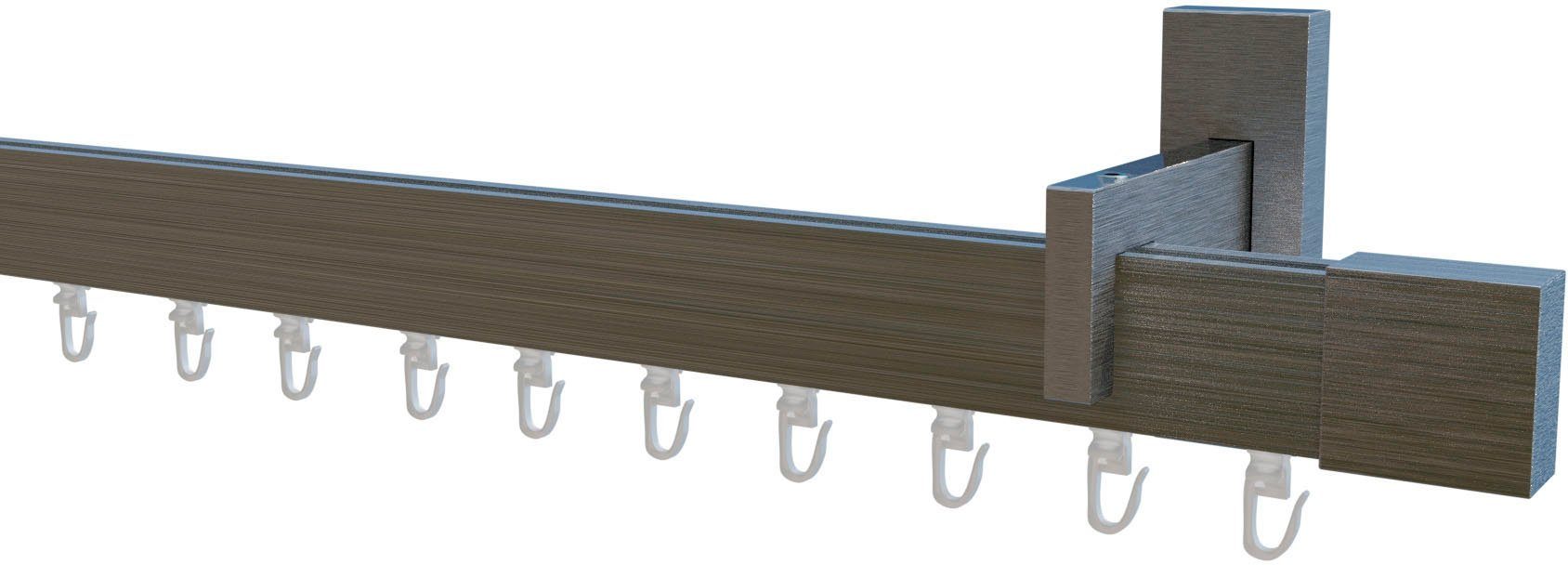 indeko Innenlaufschiene Trend-Line, Ø 35 mm, 1-läufig, verschraubt, Aluminium, Wunschmaßlänge