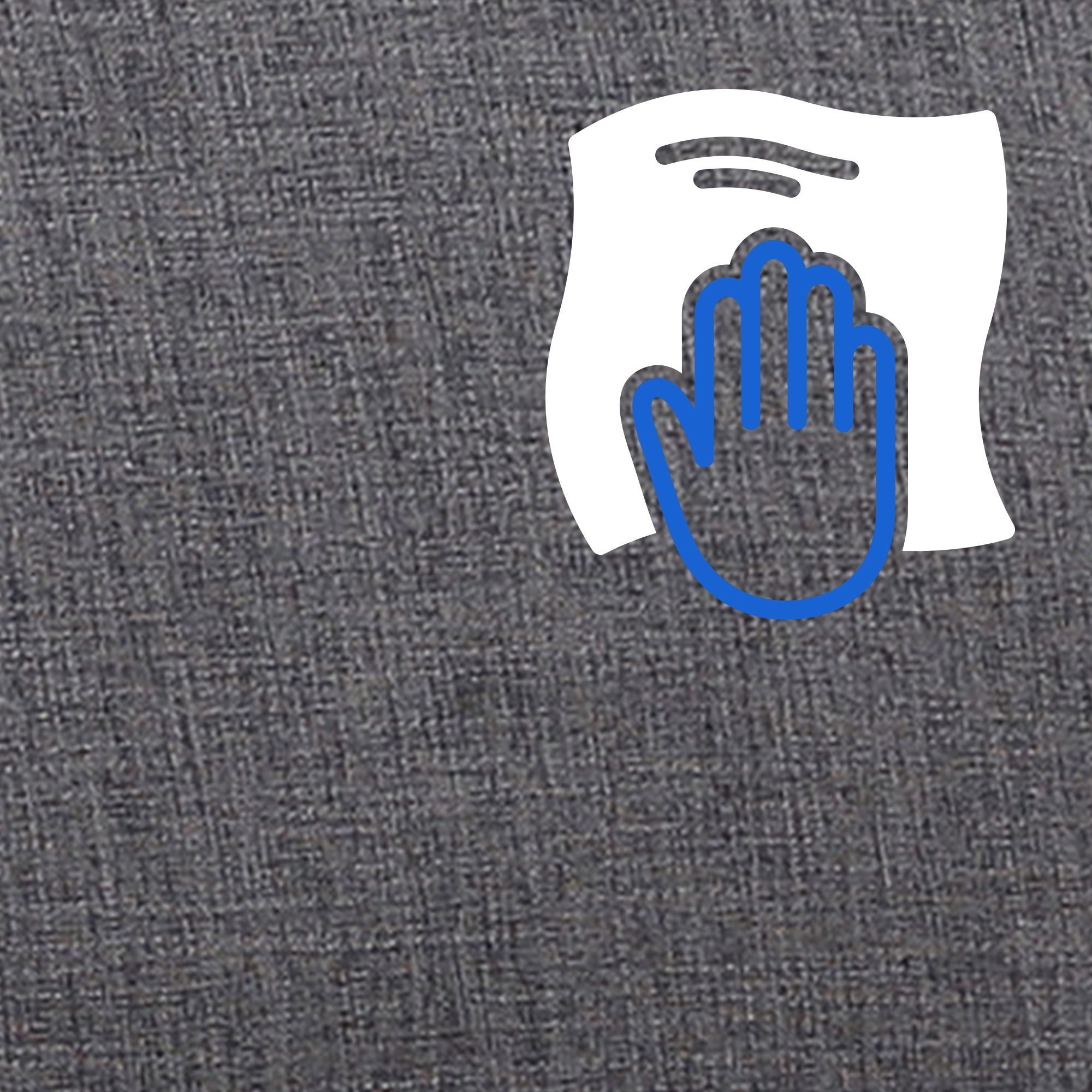 CLP Schaukelstuhl Morelia, Stoff-Bezug, Holzgestell in Walnuss-Optik