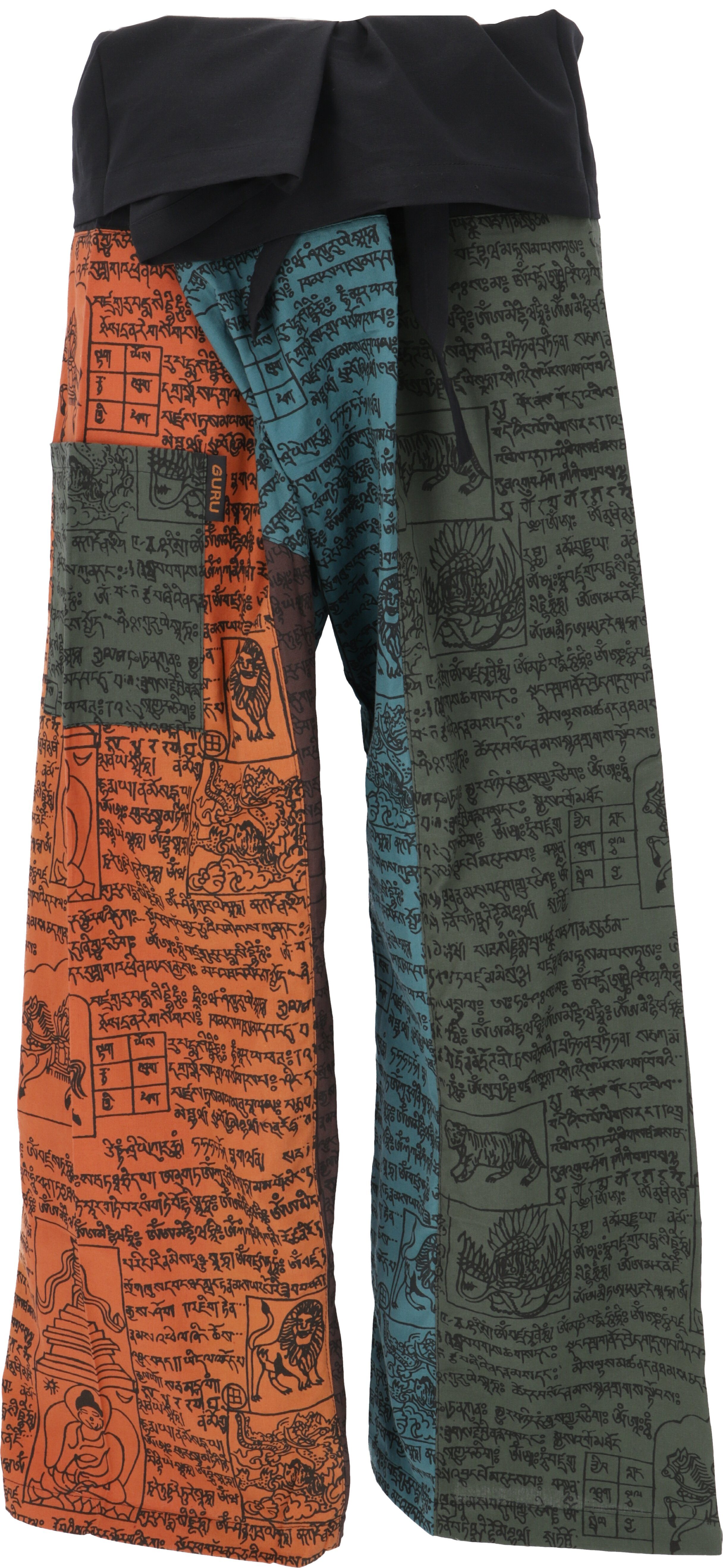 Guru-Shop Relaxhose Thai Fischerhose aus fester Baumwolle,.. Ethno Style, alternative Bekleidung