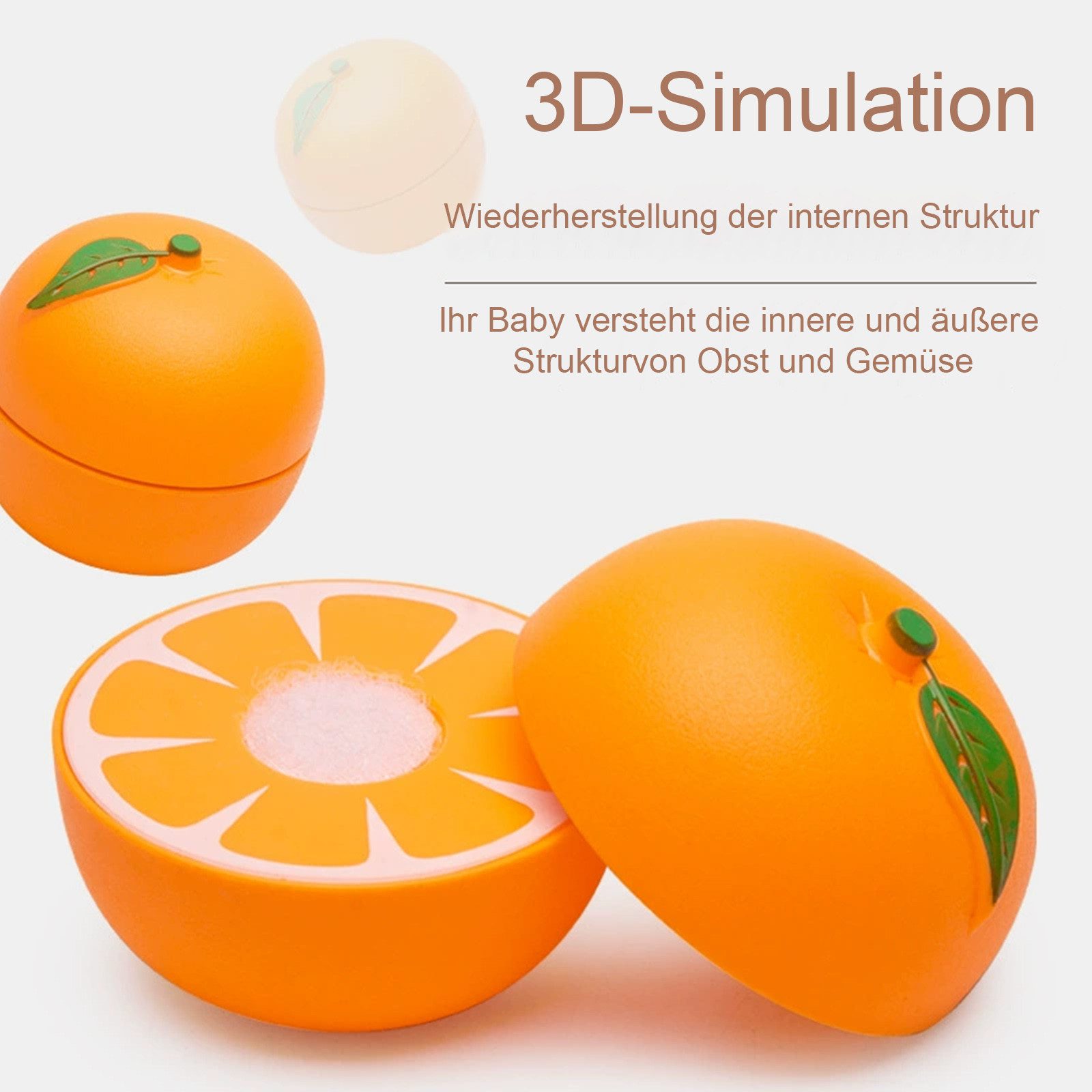 STILVORA Spiellebensmittel Spiellebensmittel Kinder Spielzeug Obst Schneide günstig online kaufen