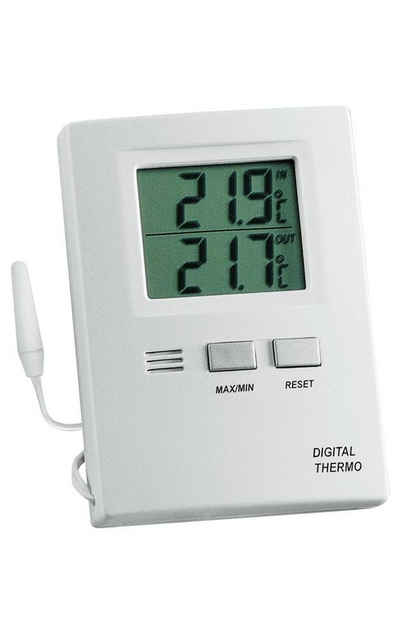 Tfa Fensterthermometer Thermometer Messbereich außen -50 bis 70°C / innen -10 bis 60 °C H85xB60xT15mm Kunststoff
