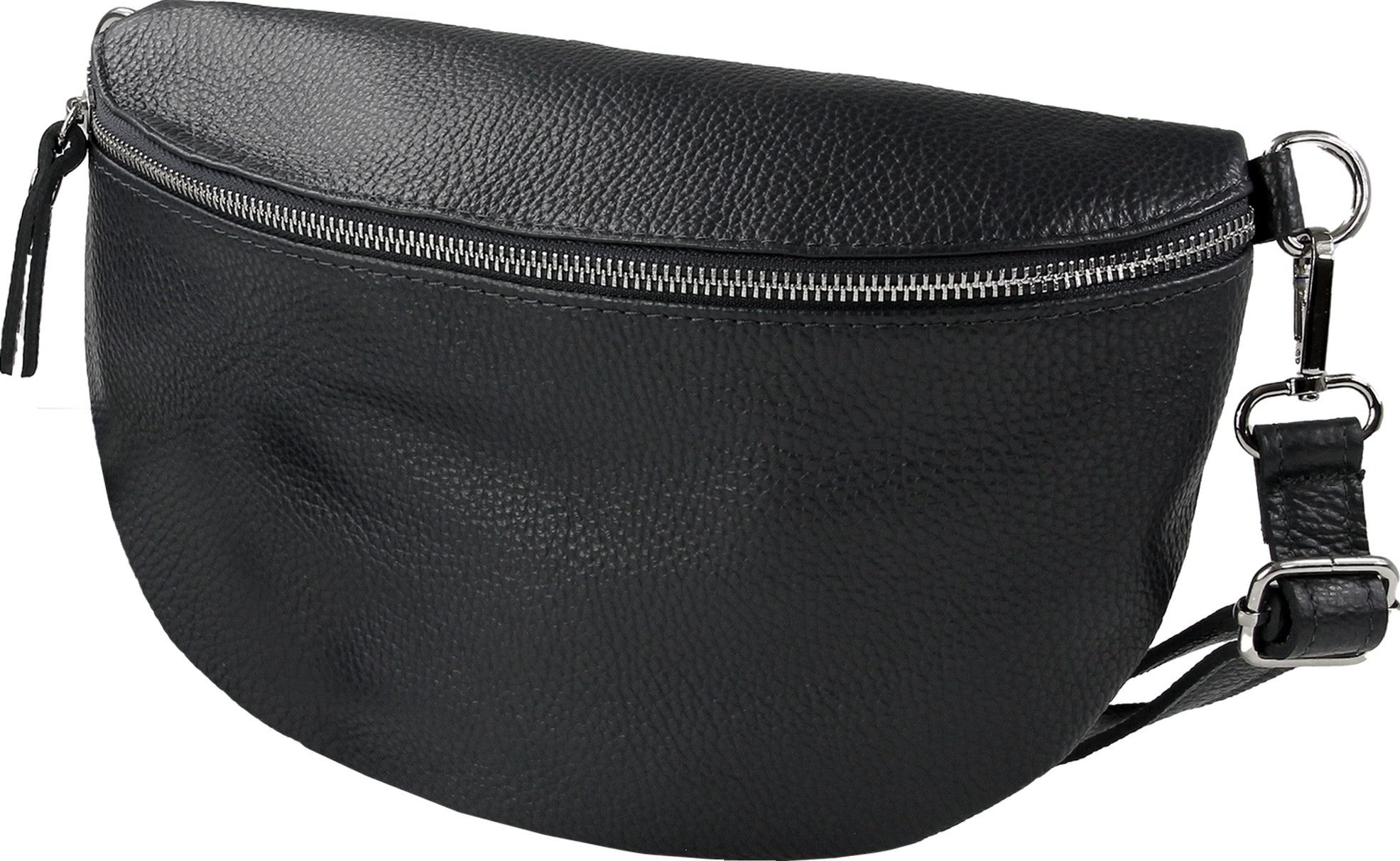 Toscanto Gürteltasche Toscanto Damen Gürteltasche Leder Tasche (Gürteltasche), Damen Gürteltasche Leder, schwarz ca. 29cm x ca. 19cm