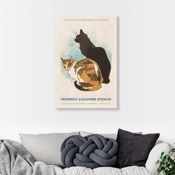 Posterlounge Acrylglasbild Théophile-Alexandre Steinlen, The Nights are Reserved for the Cats, Schlafzimmer Vintage Malerei