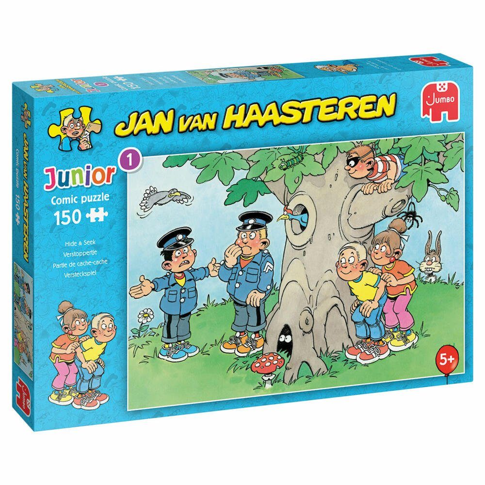 Versteckspiel van Jumbo Spiele Jan Teile, Haasteren Junior Puzzle 150 150 Puzzleteile