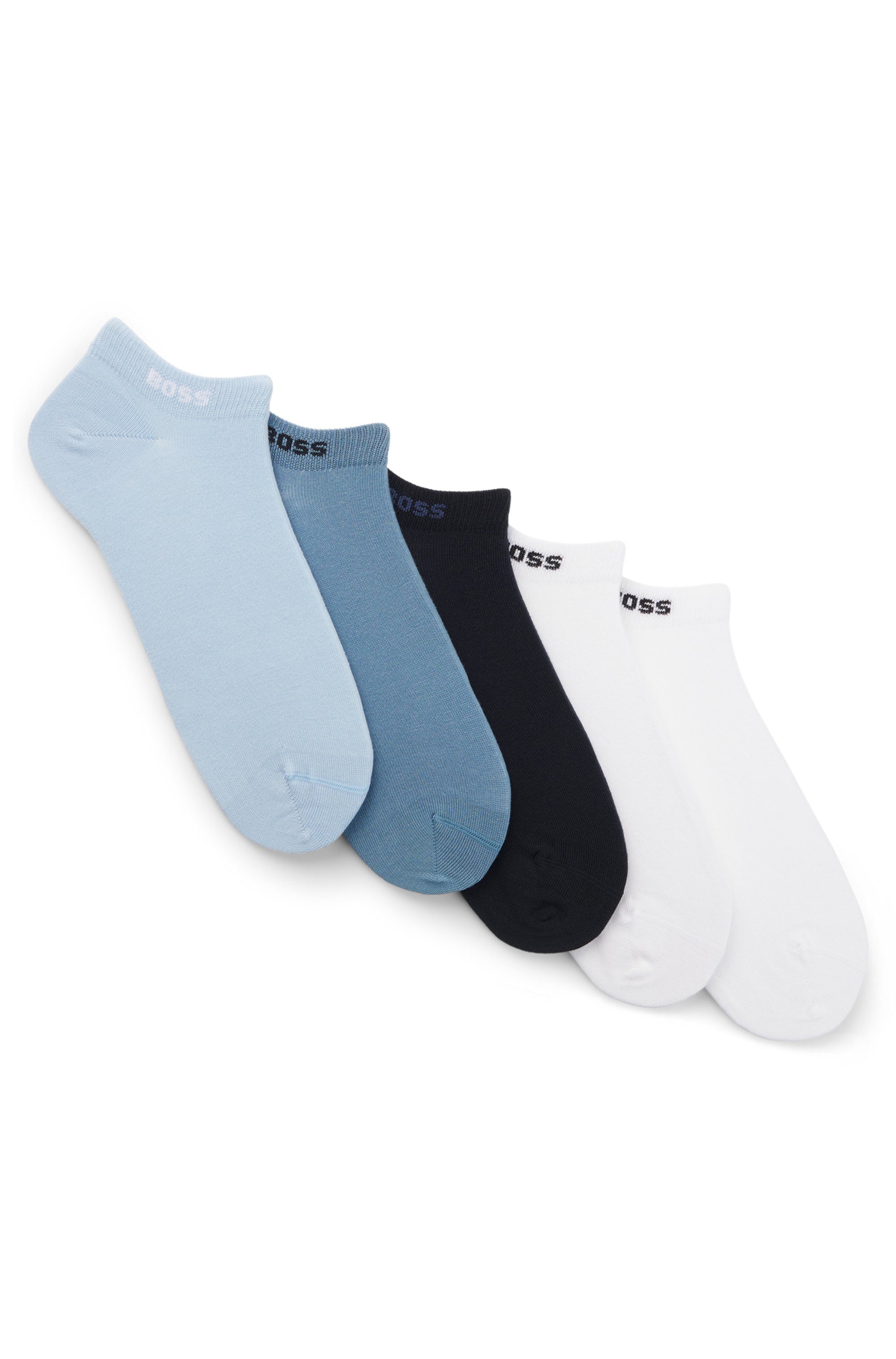 BOSS Sneakersocken 5P AS Uni CC (Packung, 5-Paar) mit BOSS Label