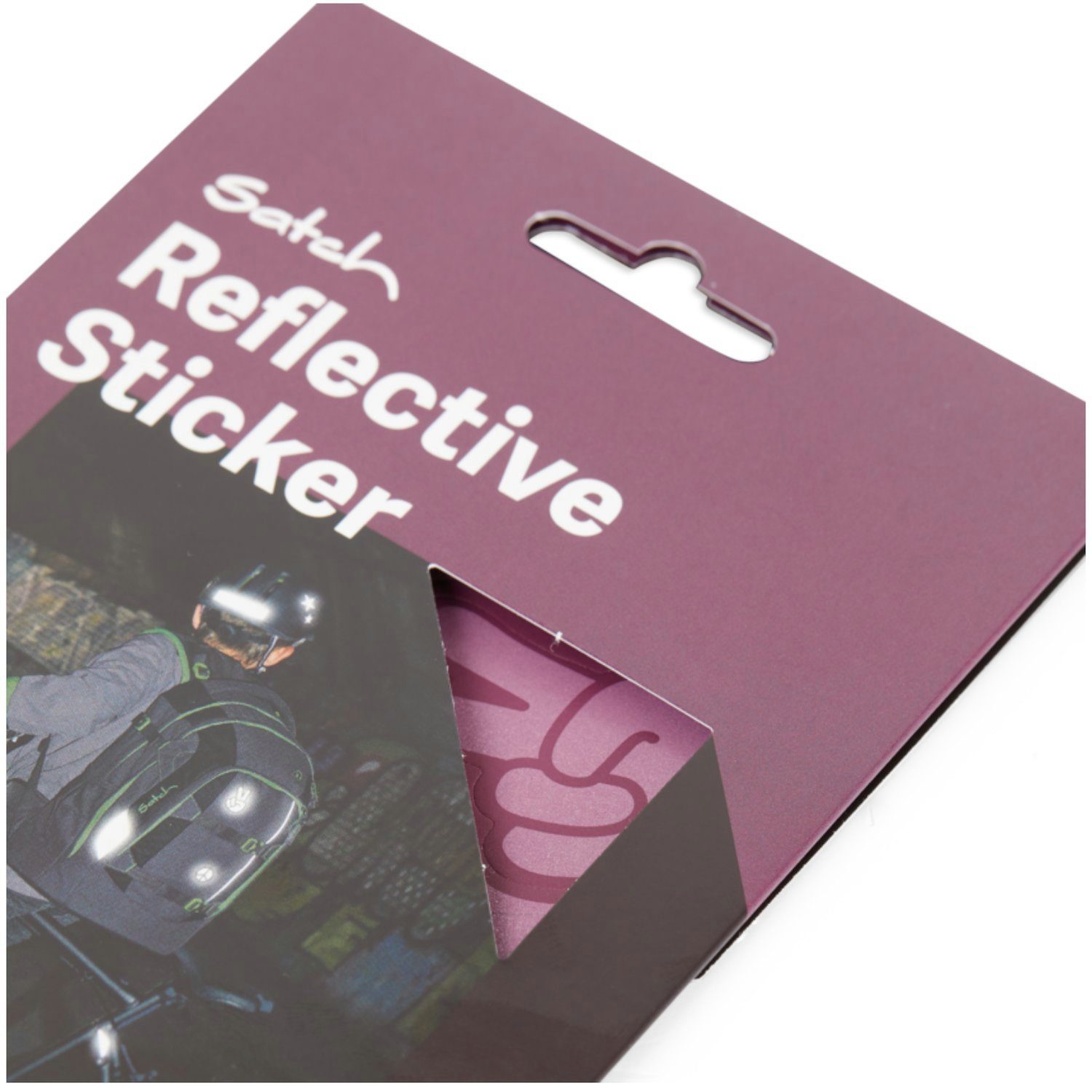 Satch Reflektor-Aufkleber Reflektierende Sticker Purple