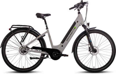 SAXONETTE E-Bike SAXONETTE Deluxe Plus, 7 Gang Shimano Nexus Schaltwerk, Nabenschaltung, Mittelmotor, 418 Wh Akku